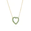 Rosecliff Heart Emerald Necklace in 14k Gold (May) sold by Haverhill