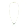 Rosecliff Heart Emerald Necklace in 14k Gold (May) sold by Haverhill