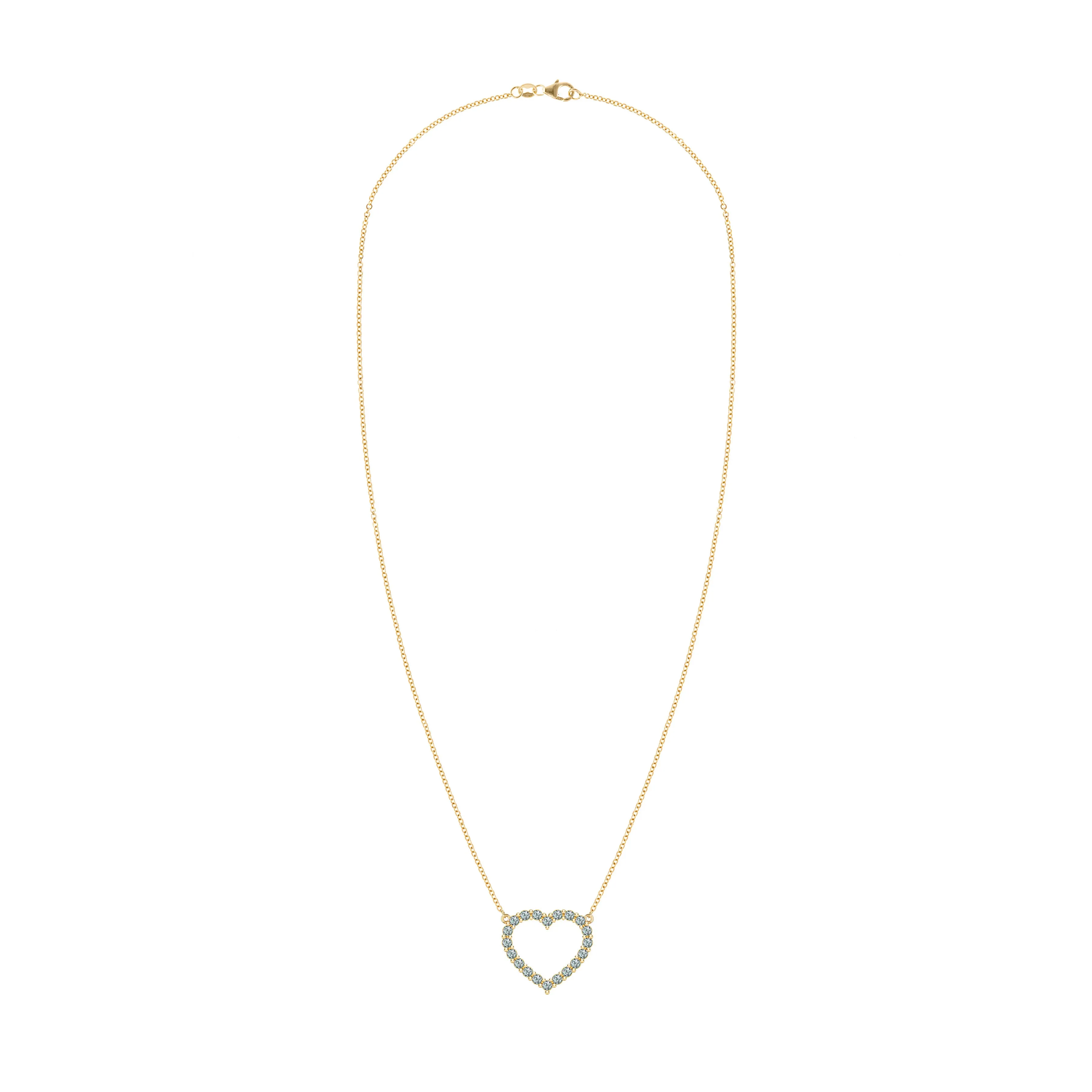 Rosecliff Heart Alexandrite Necklace in 14k Gold (June) sold by Haverhill product image thumbnail 5
