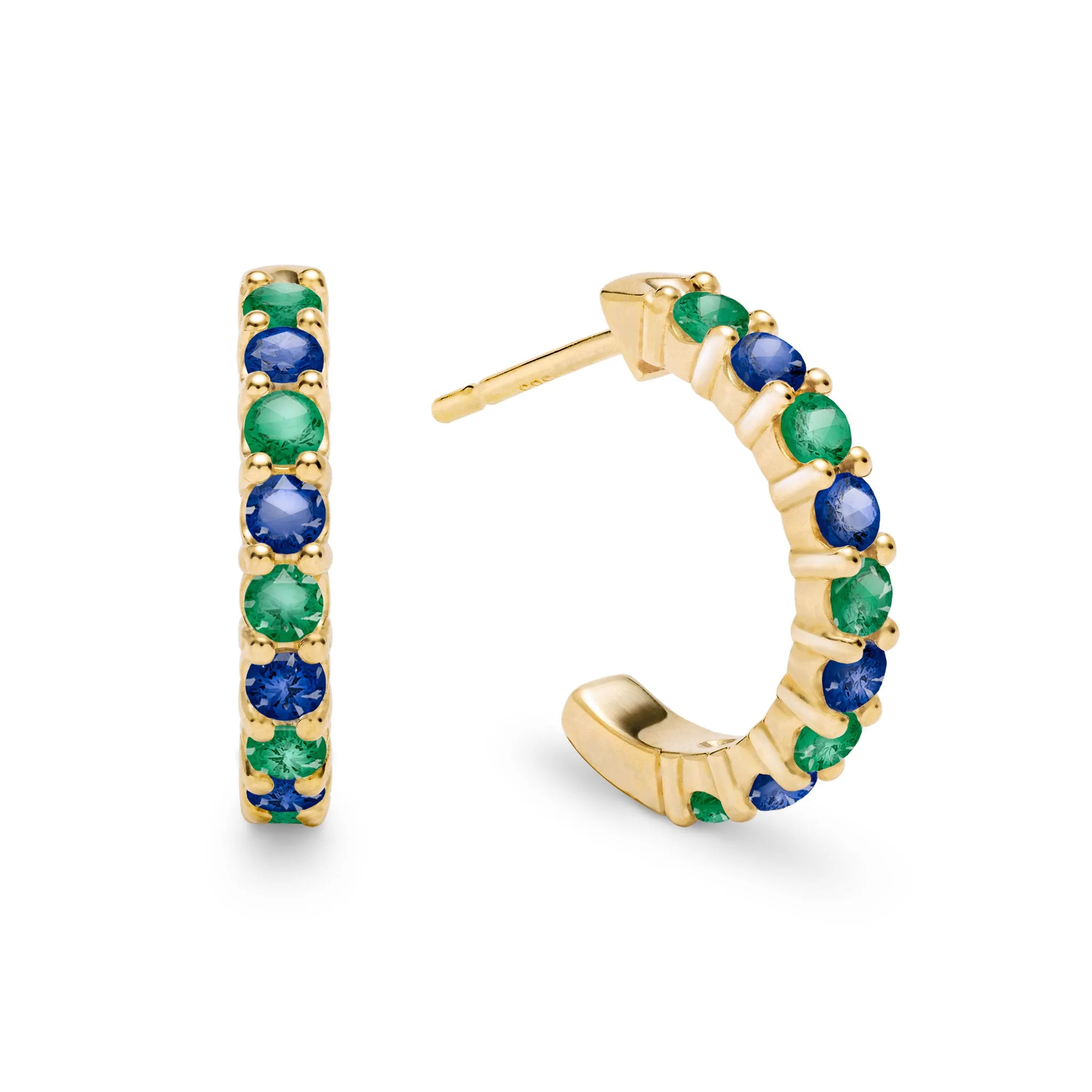 Terra Rosecliff Huggie Hoop Earrings in 14k Gold sold by Haverhill