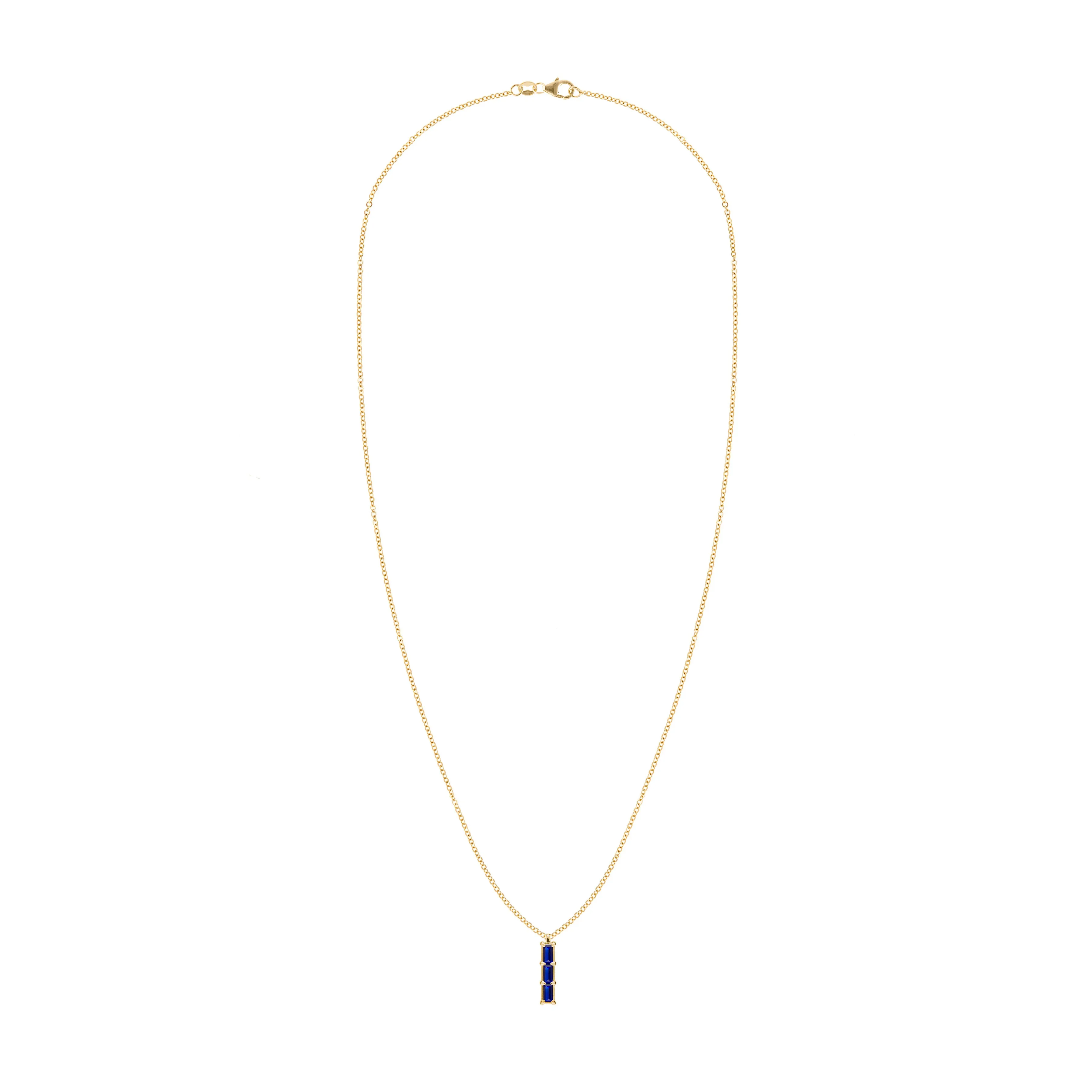 Providence 3 Sapphire Pendant in 14k Gold (September) sold by Haverhill product image thumbnail 5