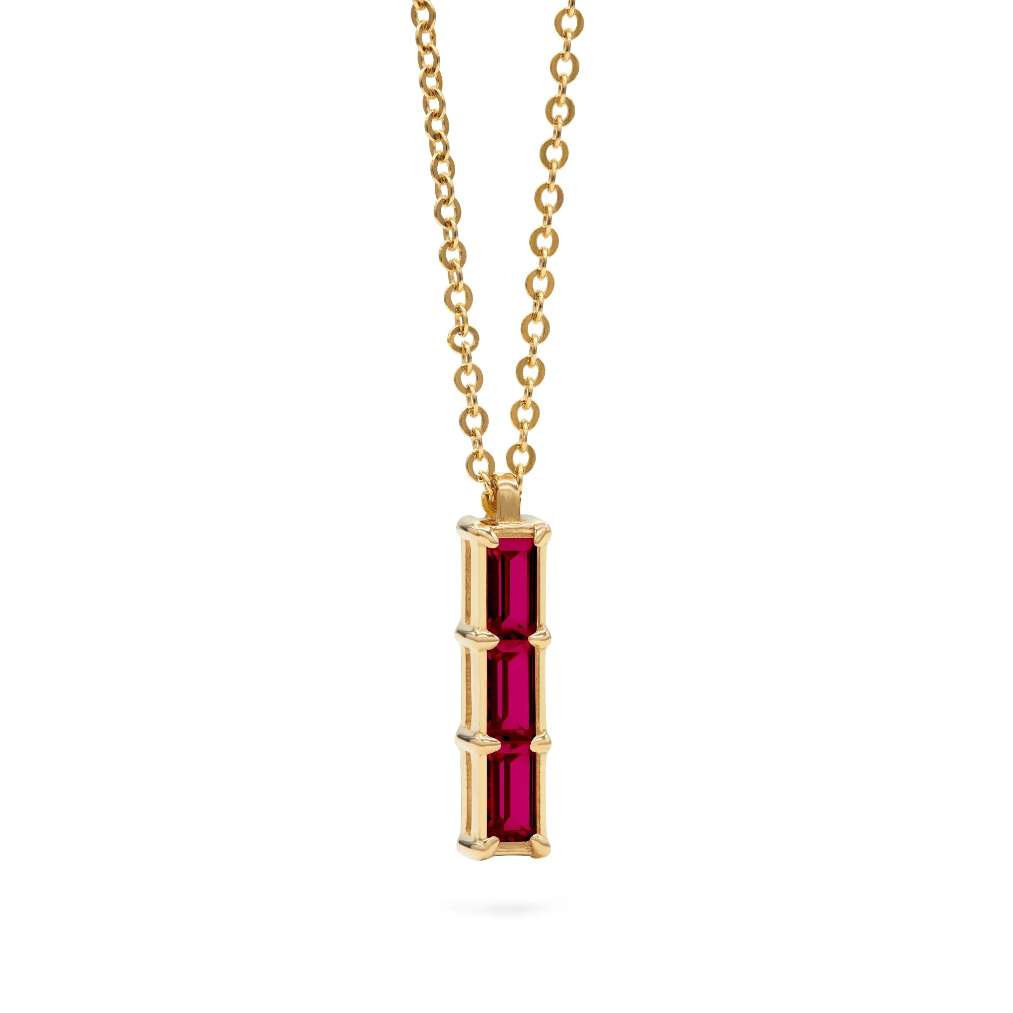 Providence 3 Ruby Pendant in 14k Gold (July) sold by Haverhill product image thumbnail 5