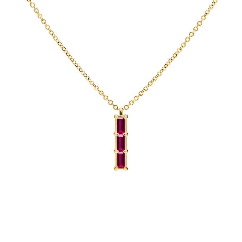 Providence 3 Ruby Pendant in 14k Gold (July) sold by Haverhill