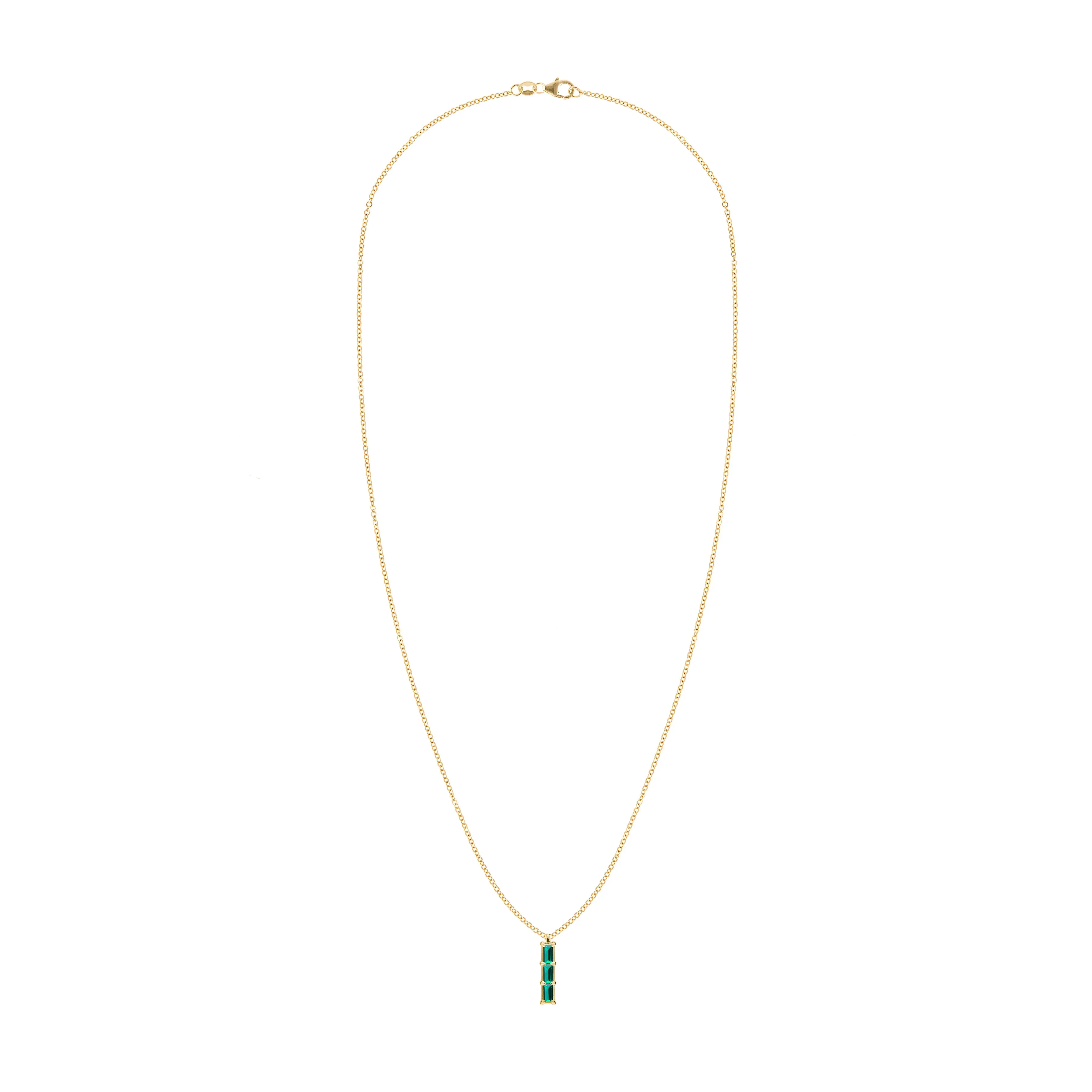 Providence 3 Emerald Pendant in 14k Gold (May) sold by Haverhill product image thumbnail 4