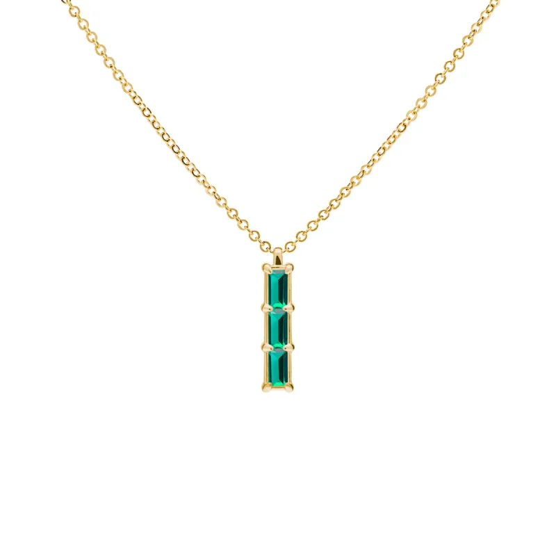 Providence 3 Emerald Pendant in 14k Gold (May) sold by Haverhill