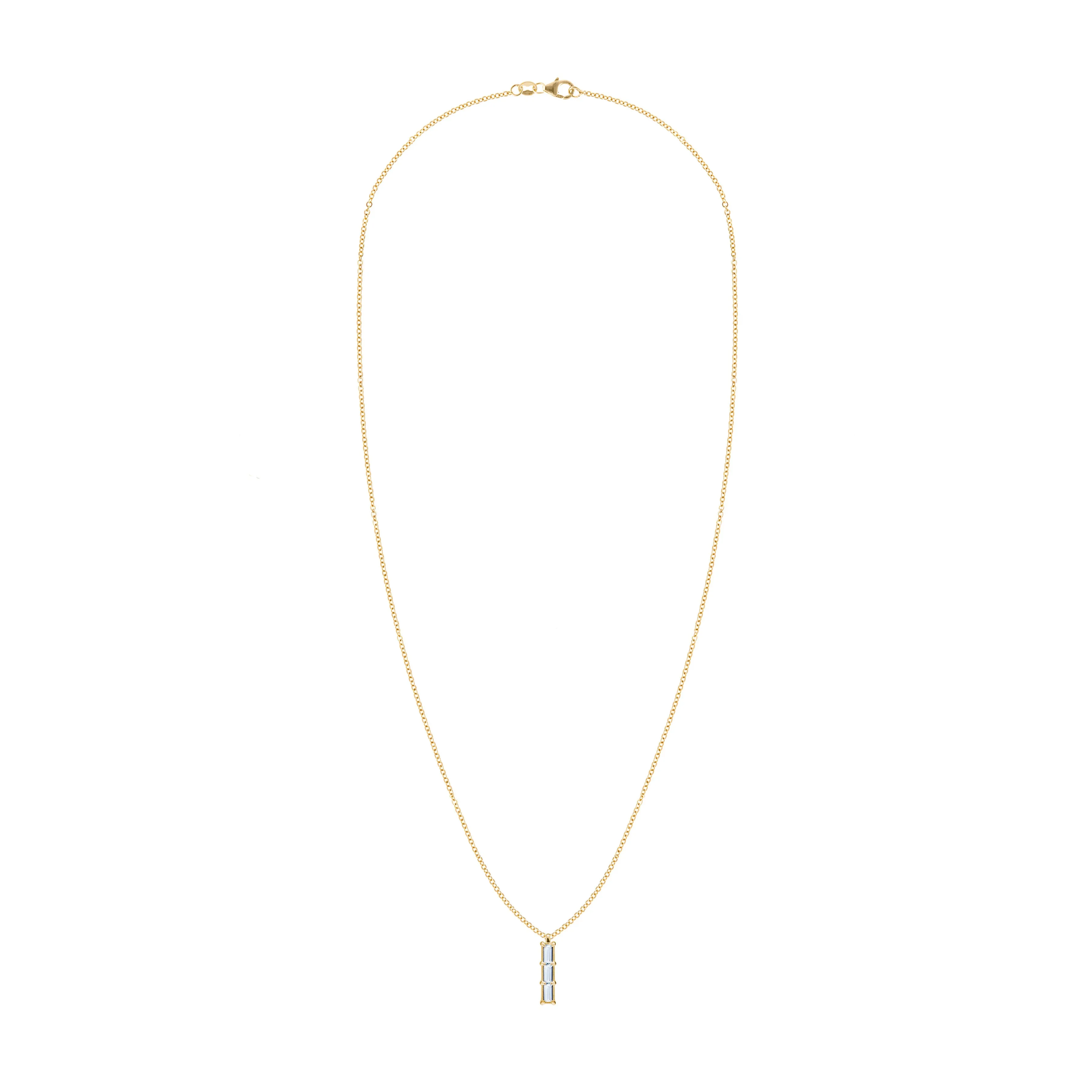 Providence 3 Aquamarine Pendant in 14k Gold (March) sold by Haverhill product image thumbnail 5