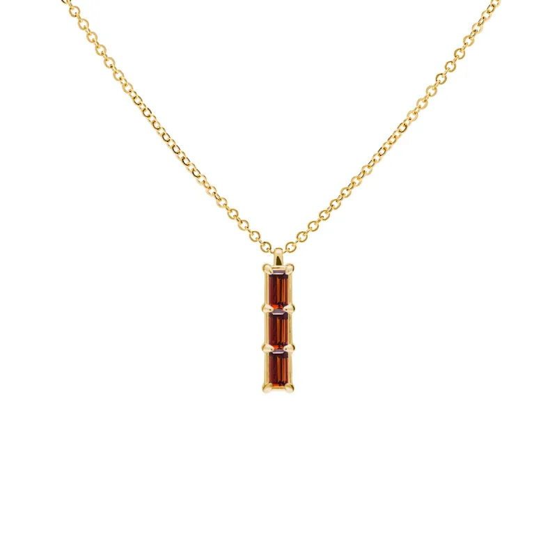 Providence 3 Garnet Pendant in 14k Gold (January) sold by Haverhill