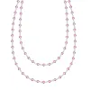 Newport Pink Sapphire Long Necklace in 14k Gold (October) sold by Haverhill