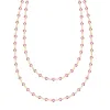Newport Pink Sapphire Long Necklace in 14k Gold (October) sold by Haverhill