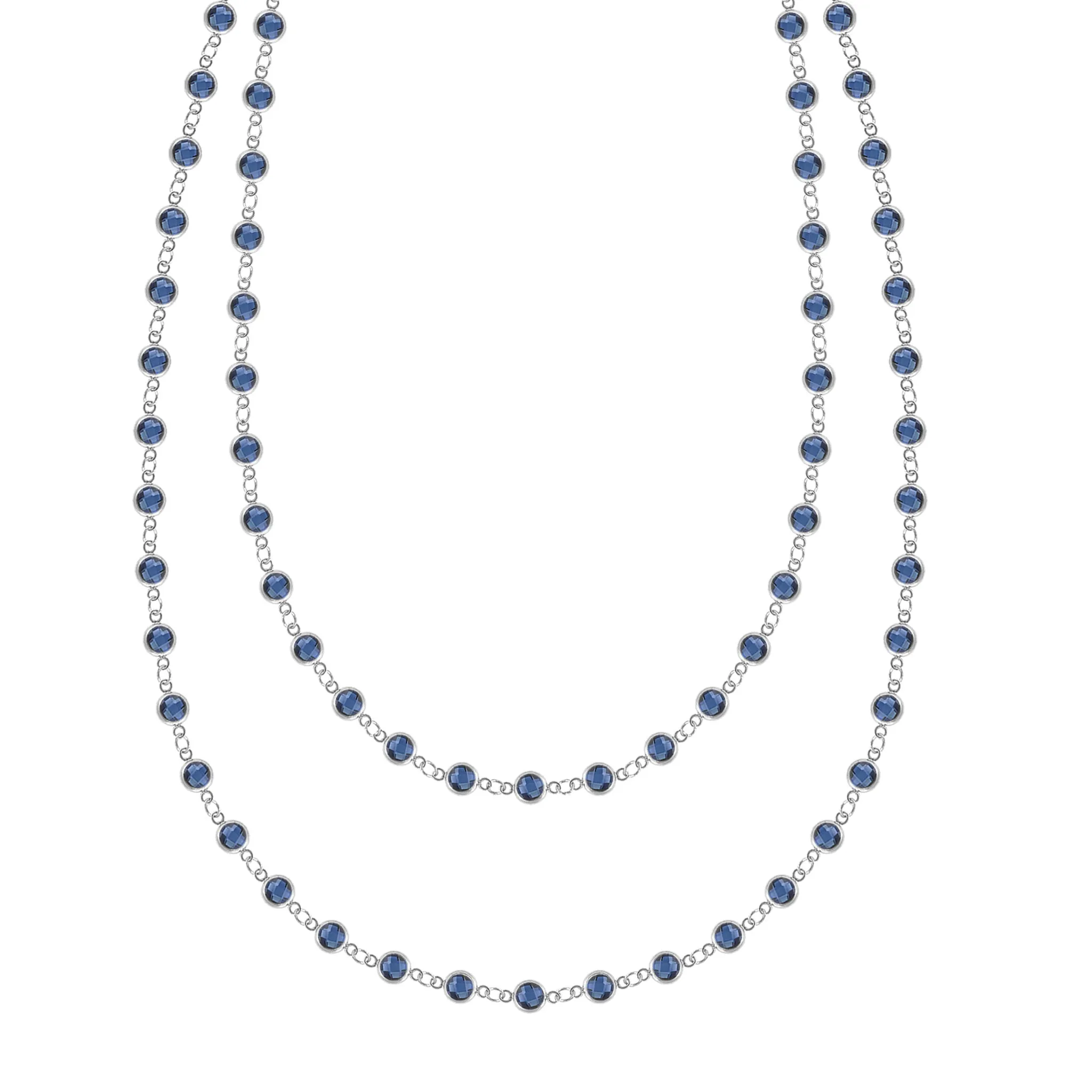 Newport Sapphire Long Necklace in 14k Gold (September) sold by Haverhill product image thumbnail 5