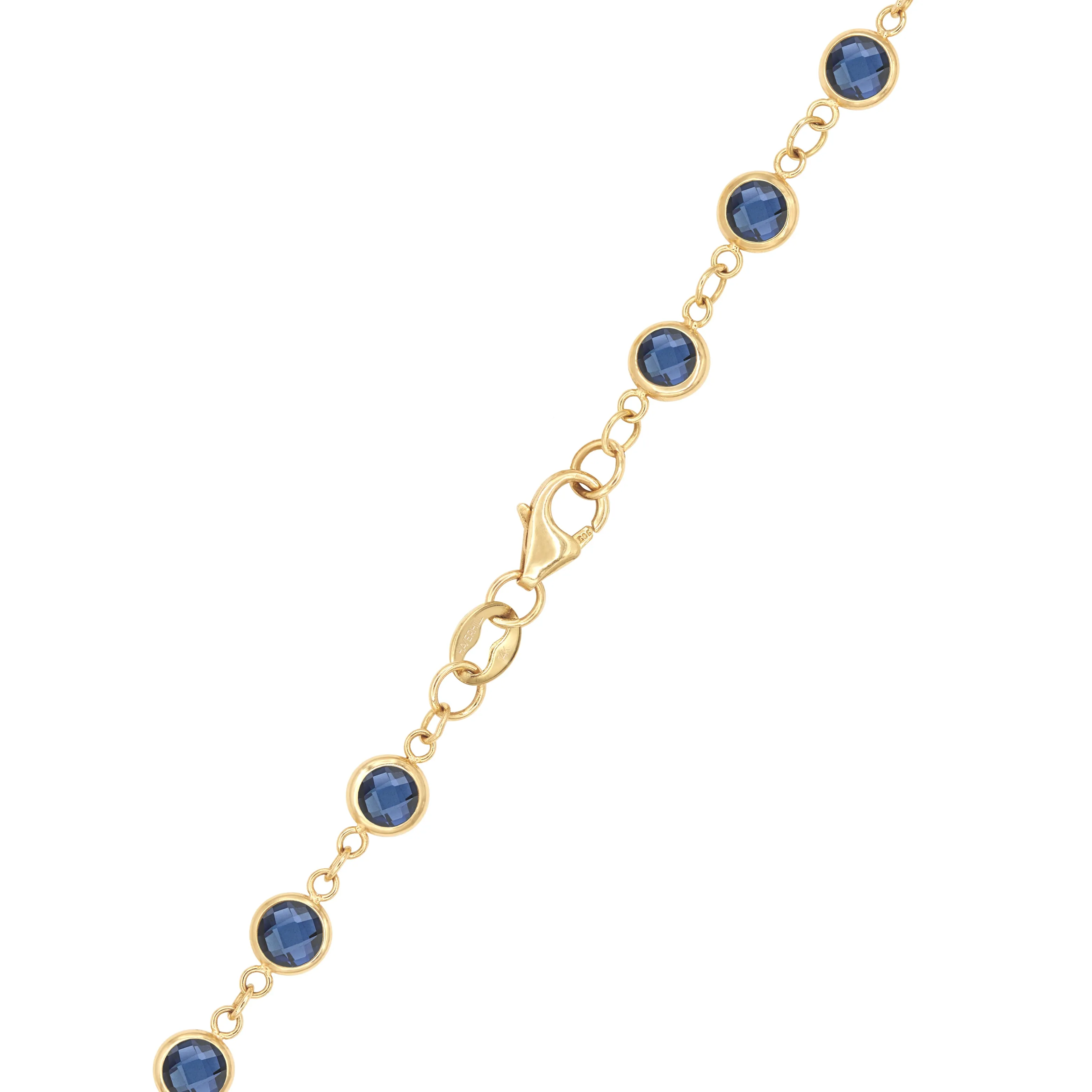 Newport Sapphire Long Necklace in 14k Gold (September) sold by Haverhill product image thumbnail 4