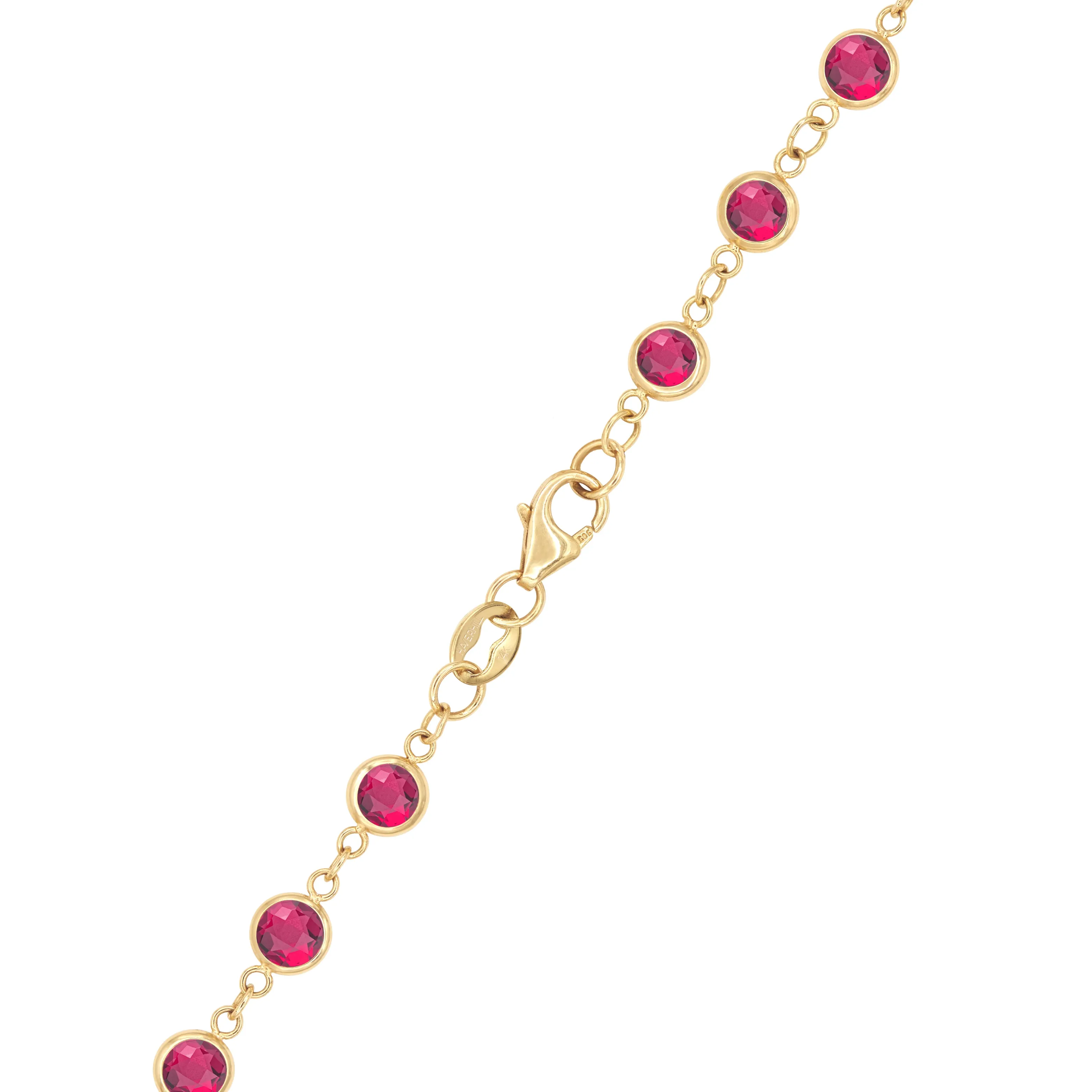 Newport Ruby Long Necklace in 14k Gold (July) sold by Haverhill product image thumbnail 4