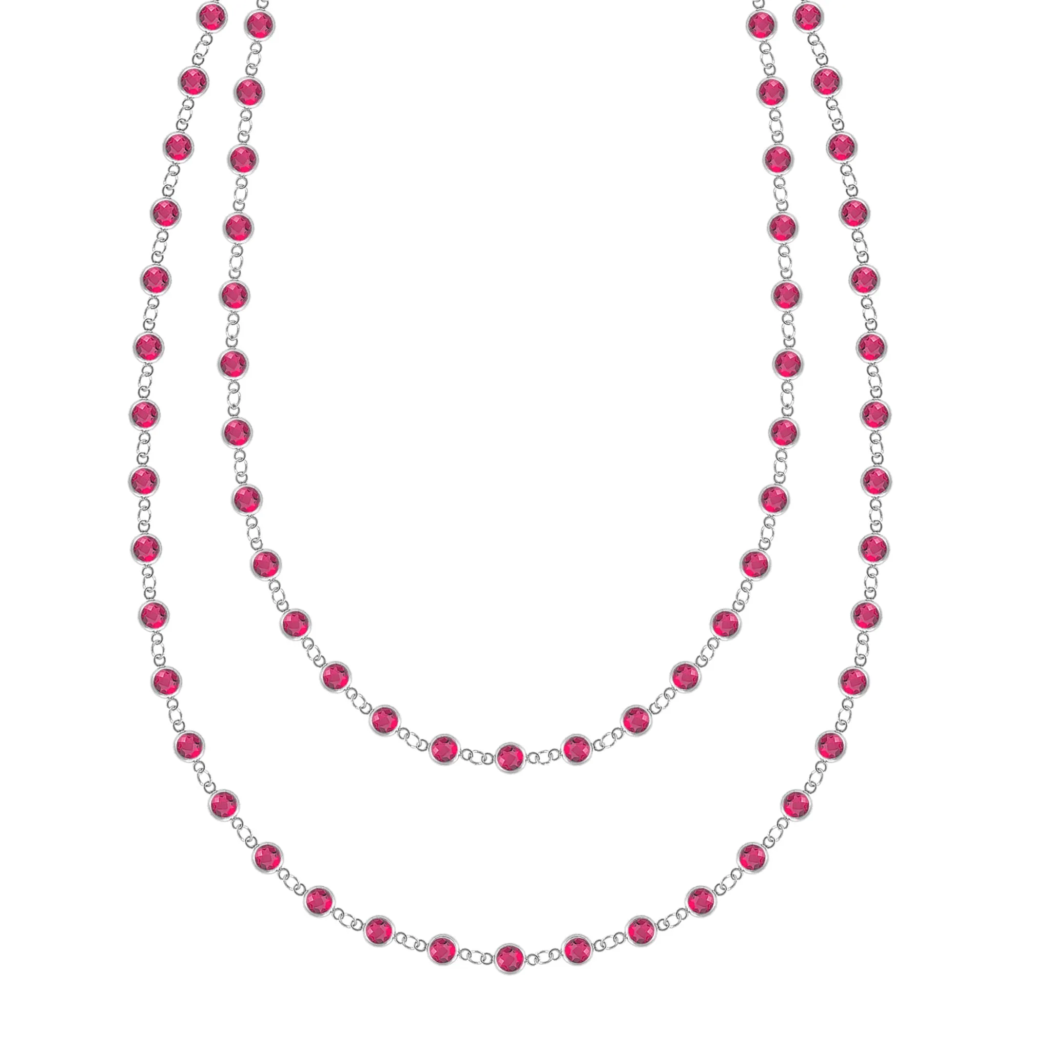 Newport Ruby Long Necklace in 14k Gold (July) sold by Haverhill product image thumbnail 5