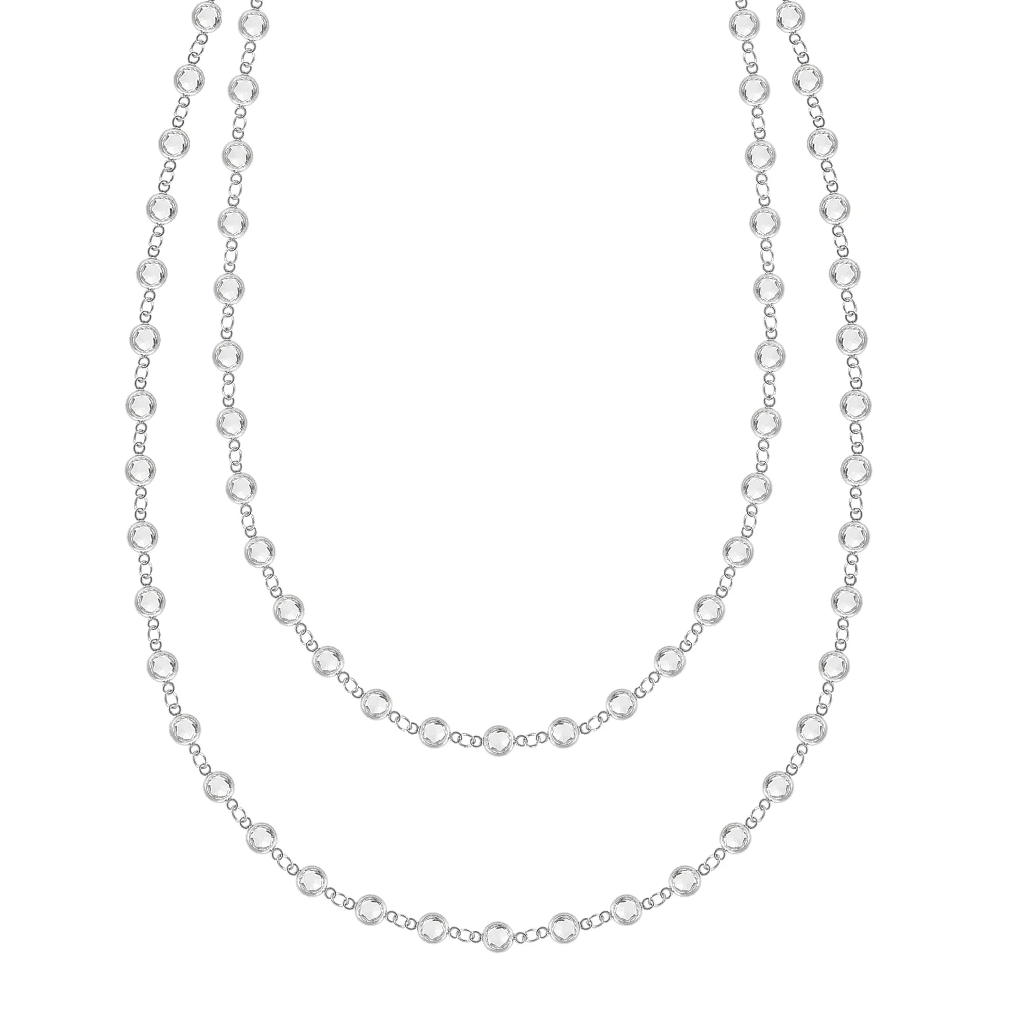 Newport White Topaz Long Necklace in 14k Gold (April) sold by Haverhill product image thumbnail 5
