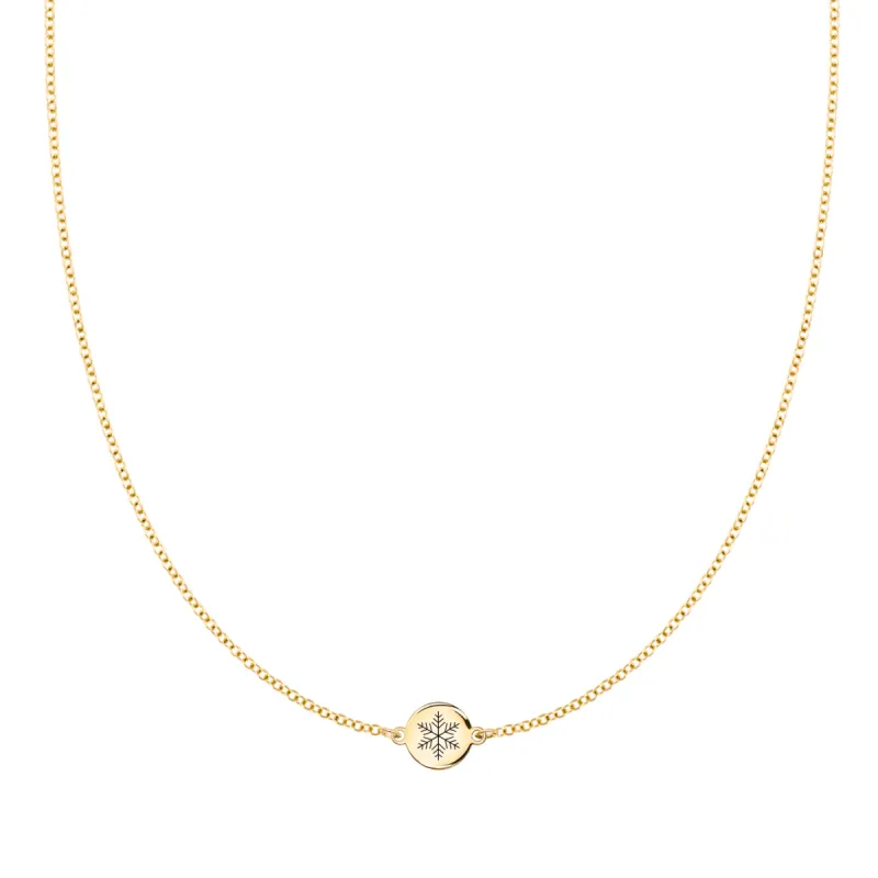 Noel Snowflake Necklace in 14k Gold sold by Haverhill