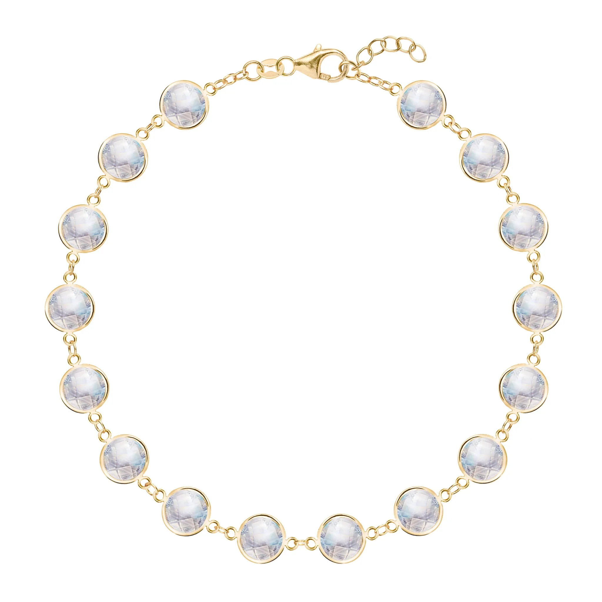 Newport Grand Moonstone Bracelet in 14k Gold (June) sold by Haverhill