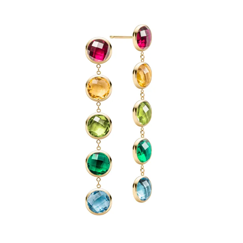 Rainbow Newport Grand Earrings in 14k Gold sold by Haverhill