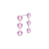Newport Grand 3 Pink Sapphire Earrings in 14k Gold (October) sold by Haverhill