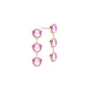 Newport Grand 3 Pink Sapphire Earrings in 14k Gold (October) sold by Haverhill