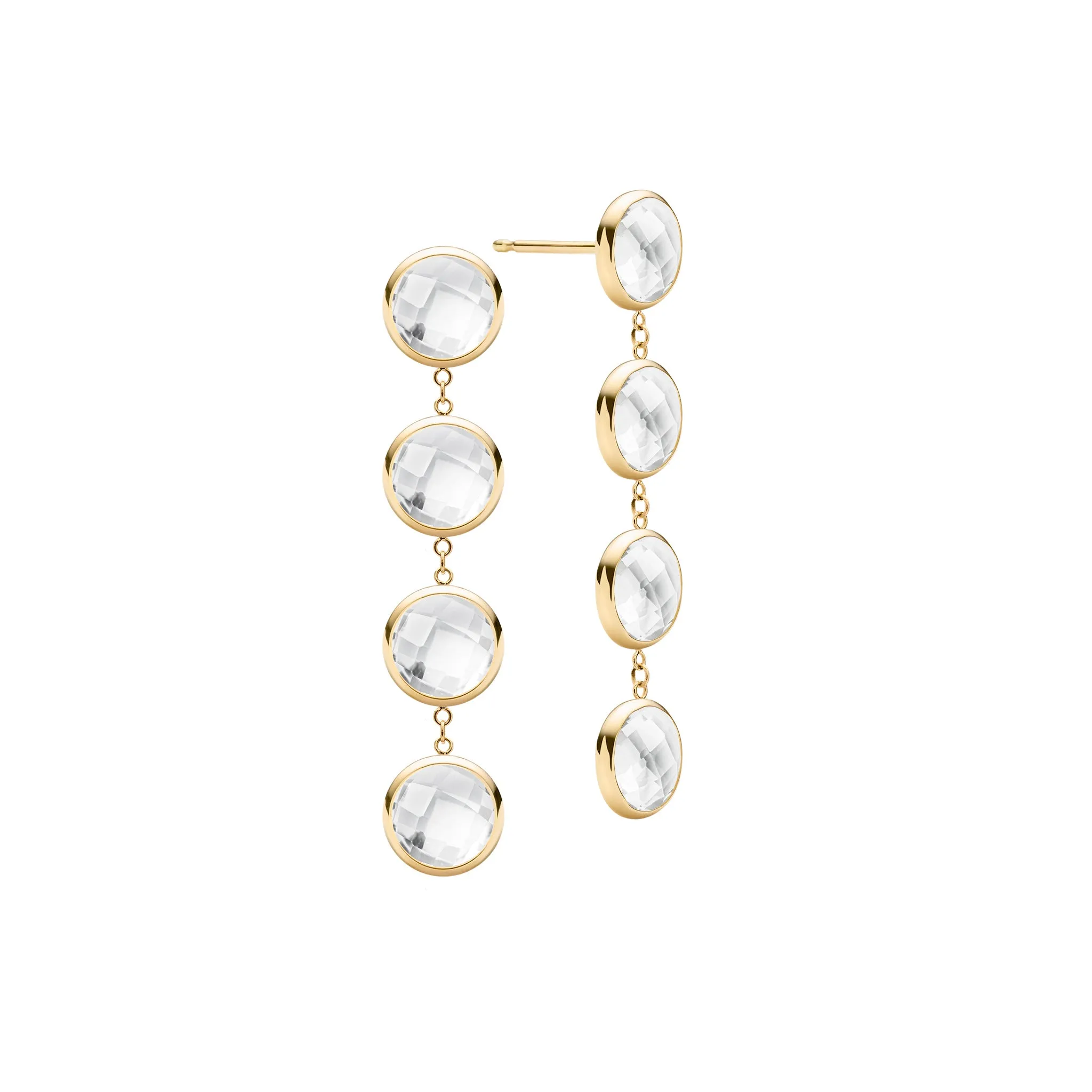 Grand 4 Birthstone Earrings in 14k Gold sold by Haverhill