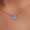 Greenwich 4 Nantucket Blue Topaz & Diamond Necklace and Earrings Set in 14k Gold (December) sold by Haverhill