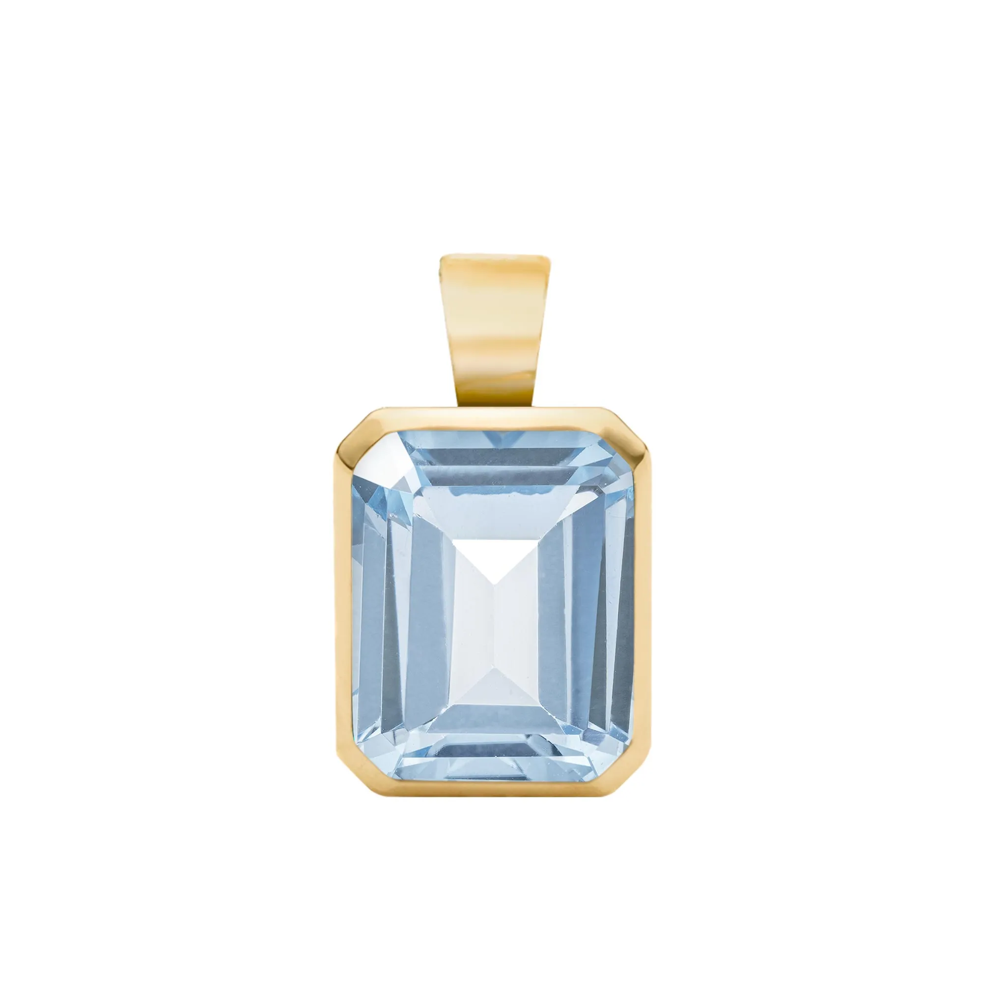 Warren Aquamarine Pendant in 14k Gold (March) sold by Haverhill
