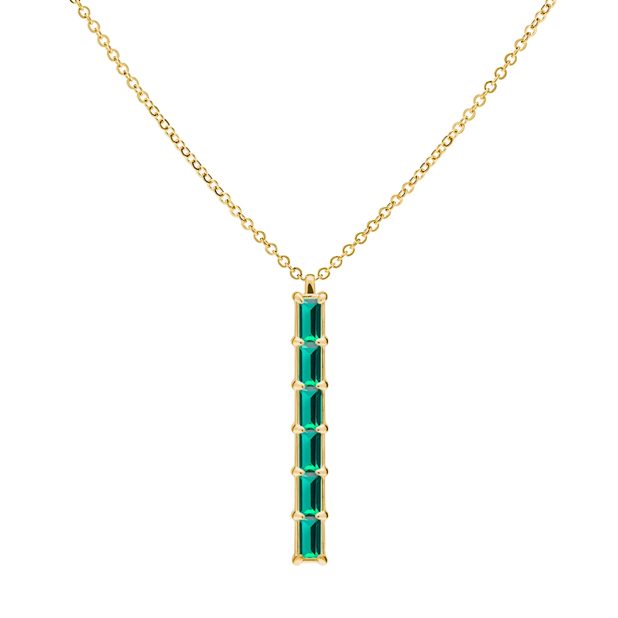 Providence 6 Emerald Pendant in 14k Gold (May) sold by Haverhill