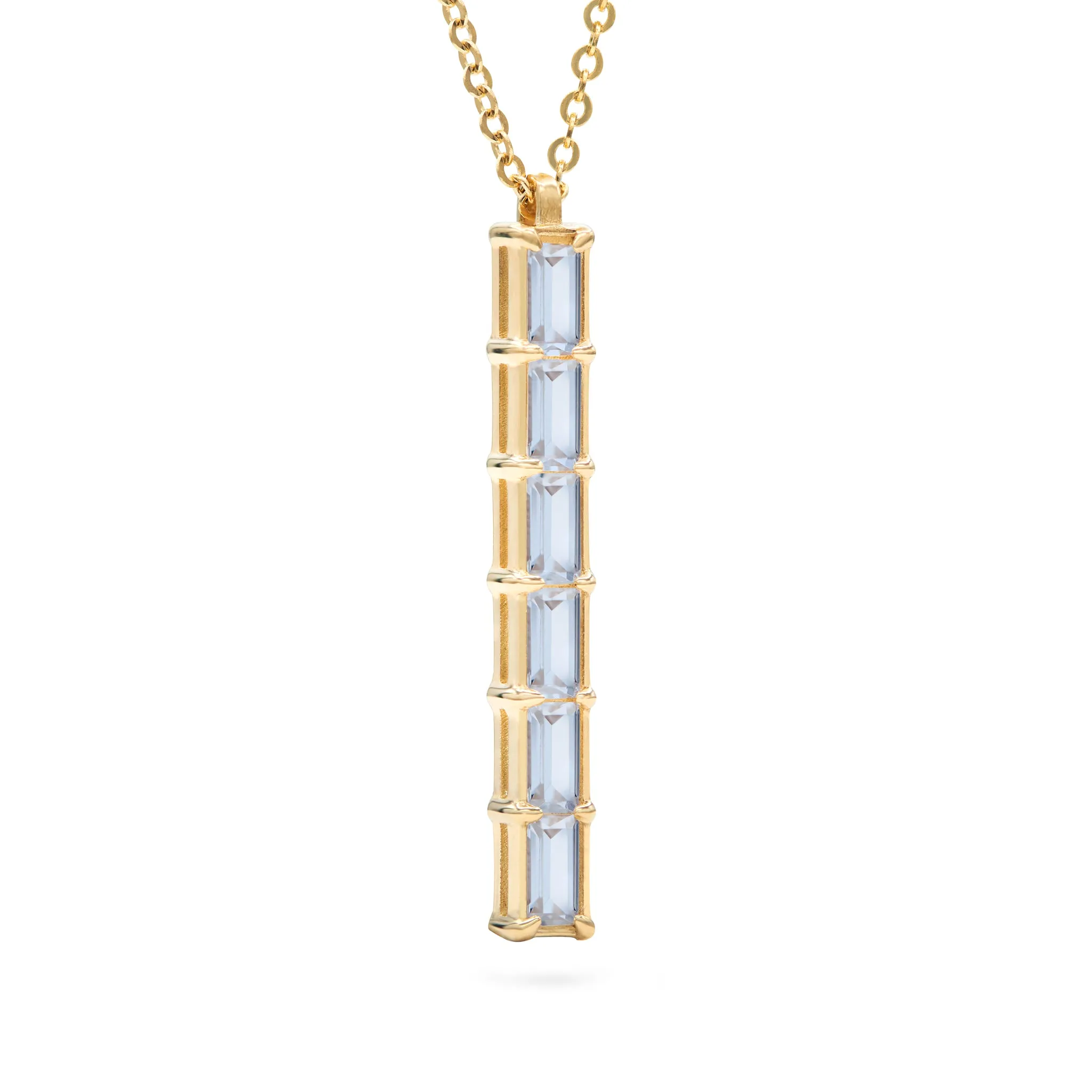 Providence 6 Aquamarine Pendant in 14k Gold (March) sold by Haverhill product image thumbnail 4