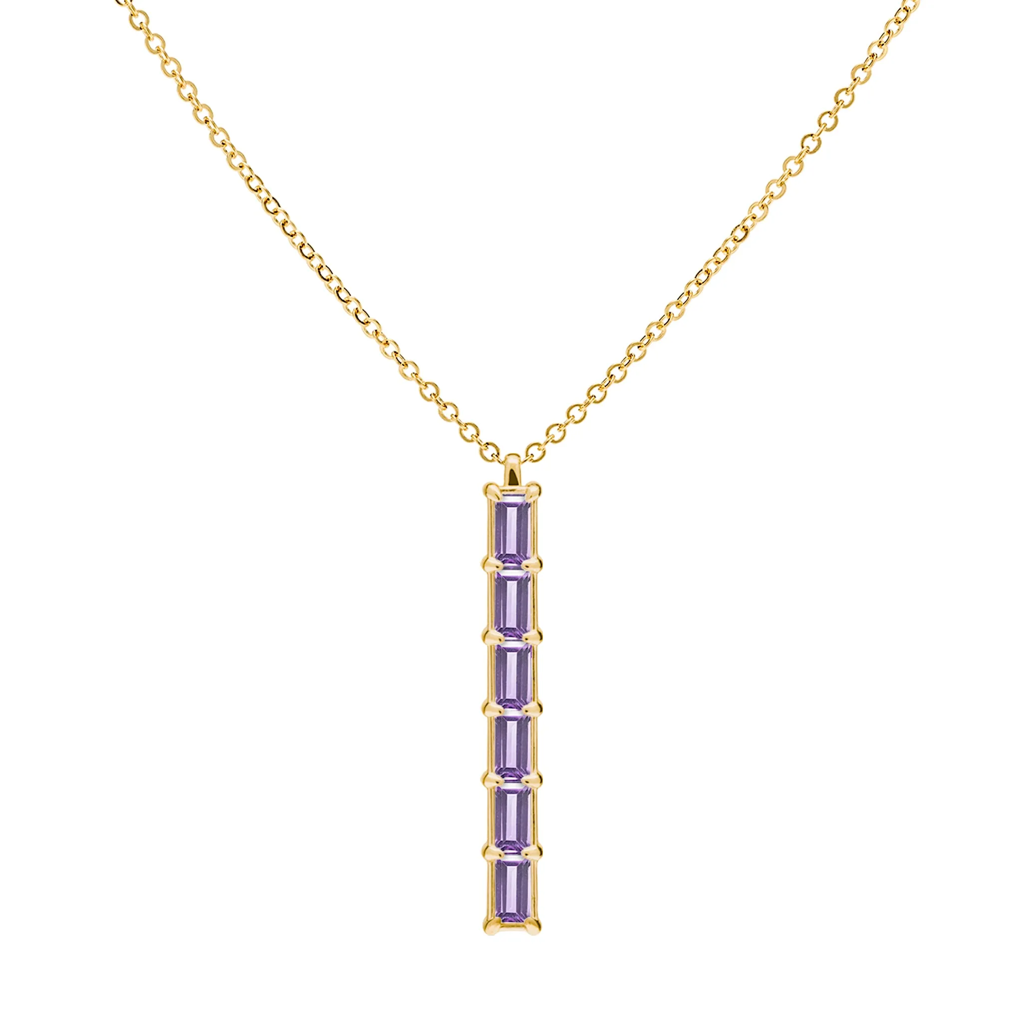 Providence 6 Amethyst Pendant in 14k Gold (February) sold by Haverhill