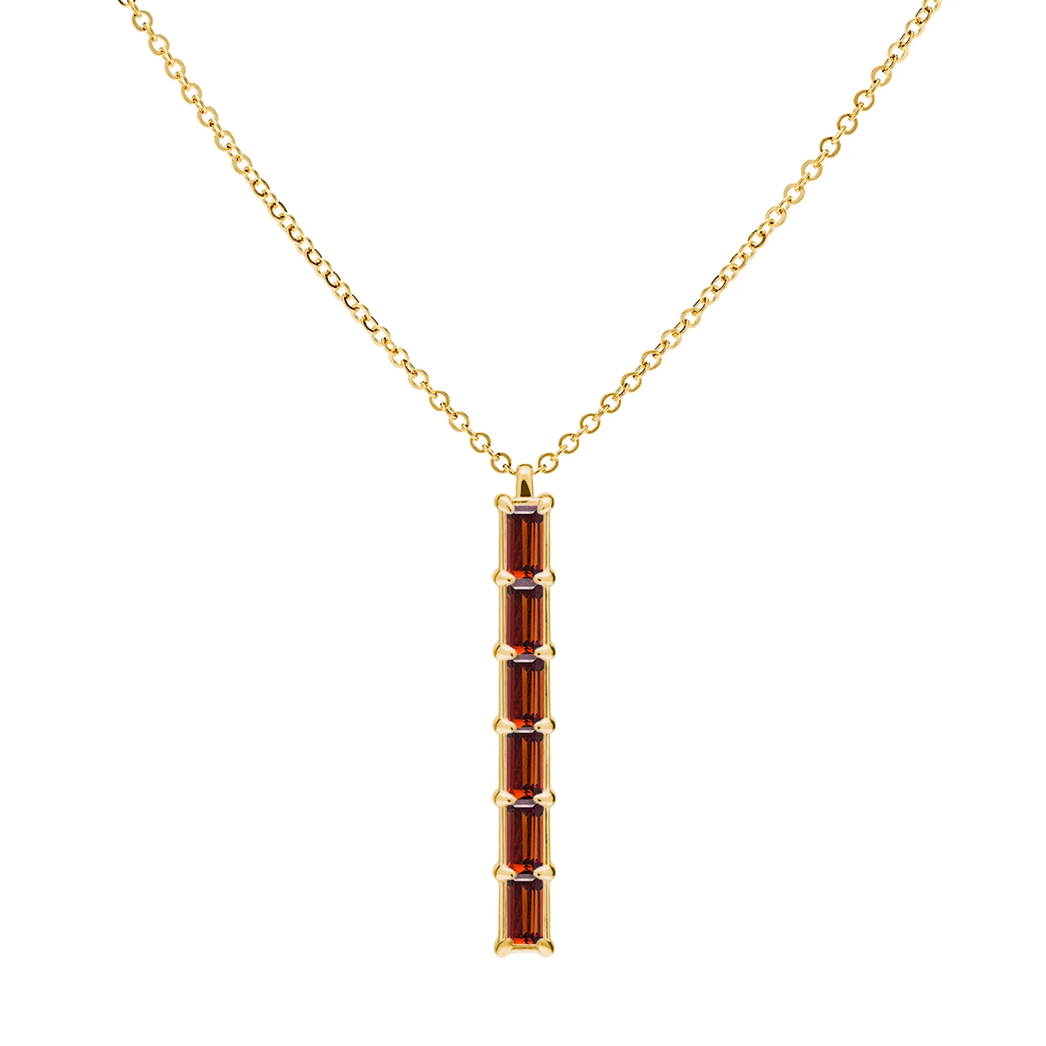 Providence 6 Garnet Pendant in 14k Gold (January) sold by Haverhill