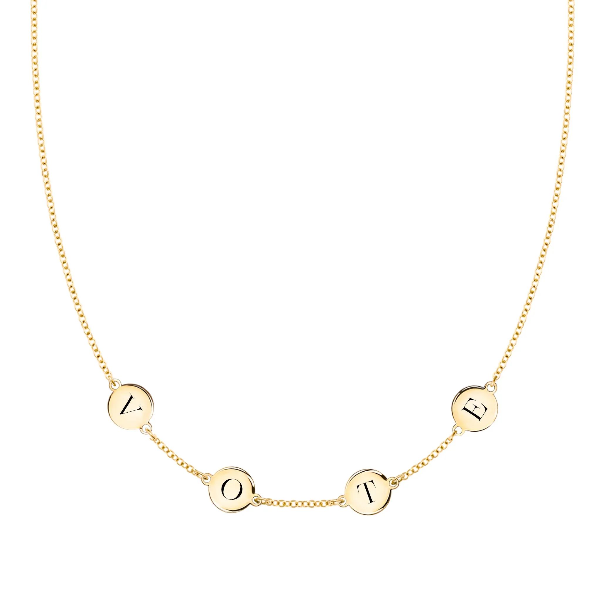 VOTE Necklace in 14k Gold sold by Haverhill
