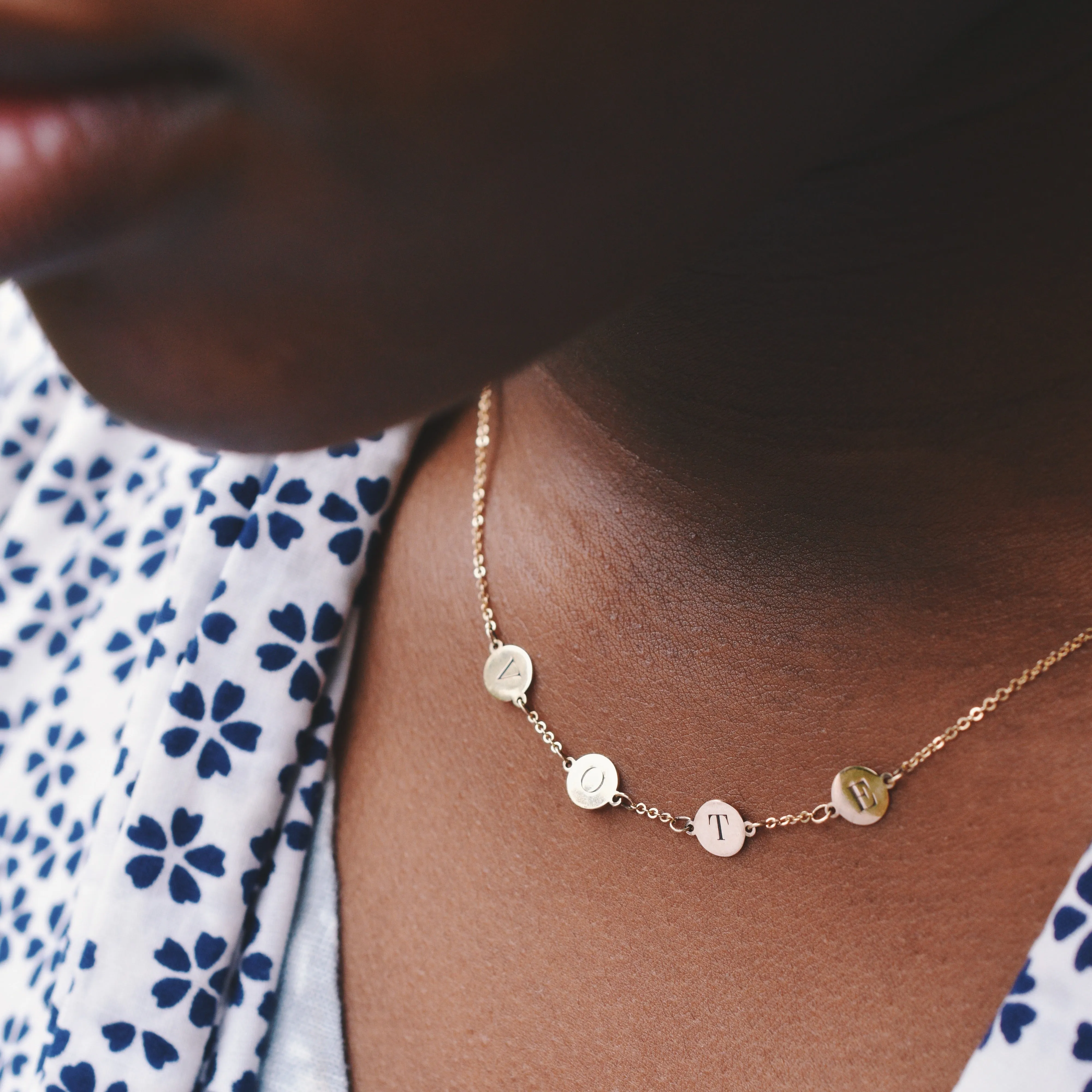 VOTE Necklace in 14k Gold sold by Haverhill product image thumbnail 2