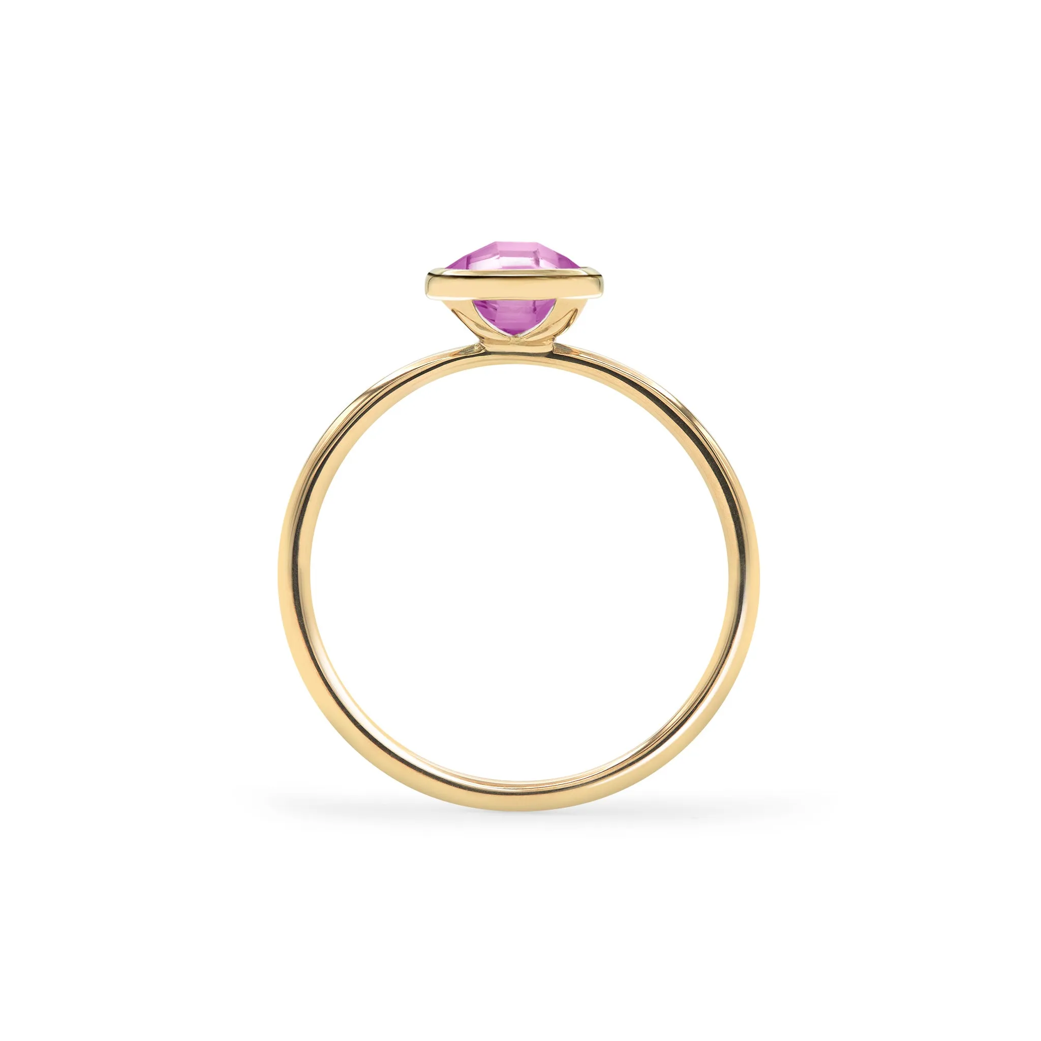 Grand Pink Sapphire Ring in 14k Gold (October) sold by Haverhill product image thumbnail 4