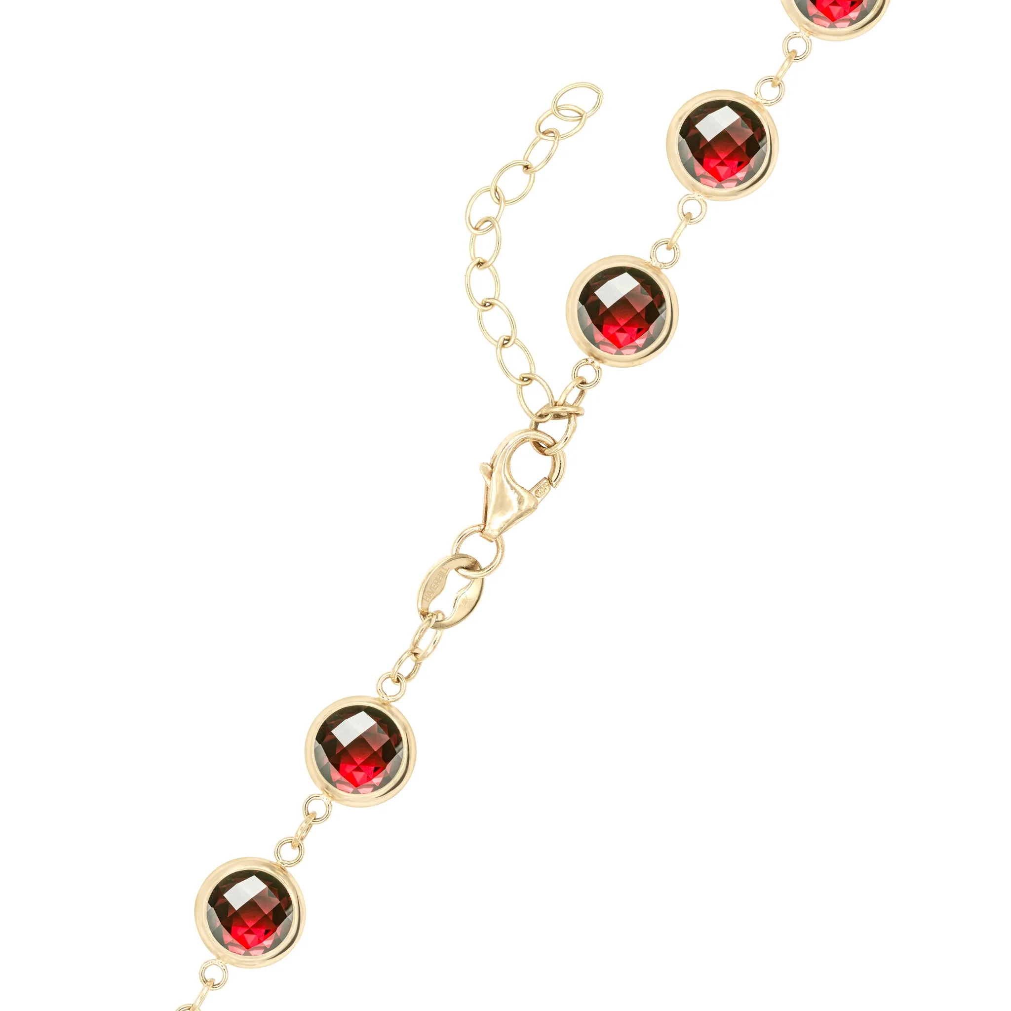 Newport Grand Garnet Necklace in 14k Gold (January) sold by Haverhill product image thumbnail 4