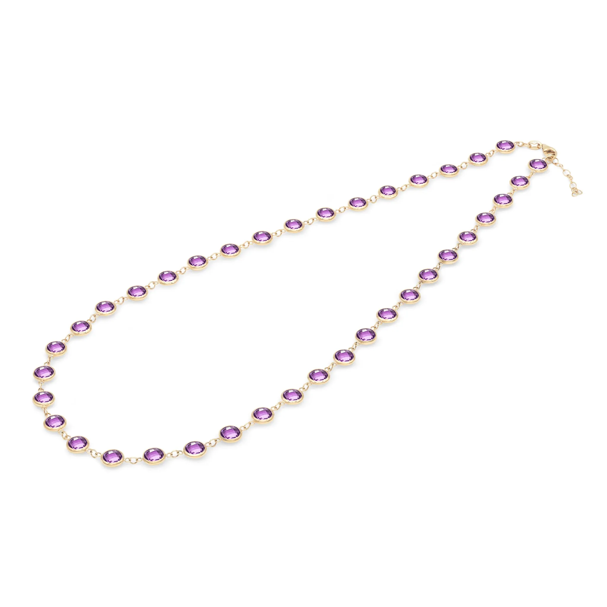 Newport Grand Amethyst Necklace in 14k Gold (February) sold by Haverhill product image thumbnail 5