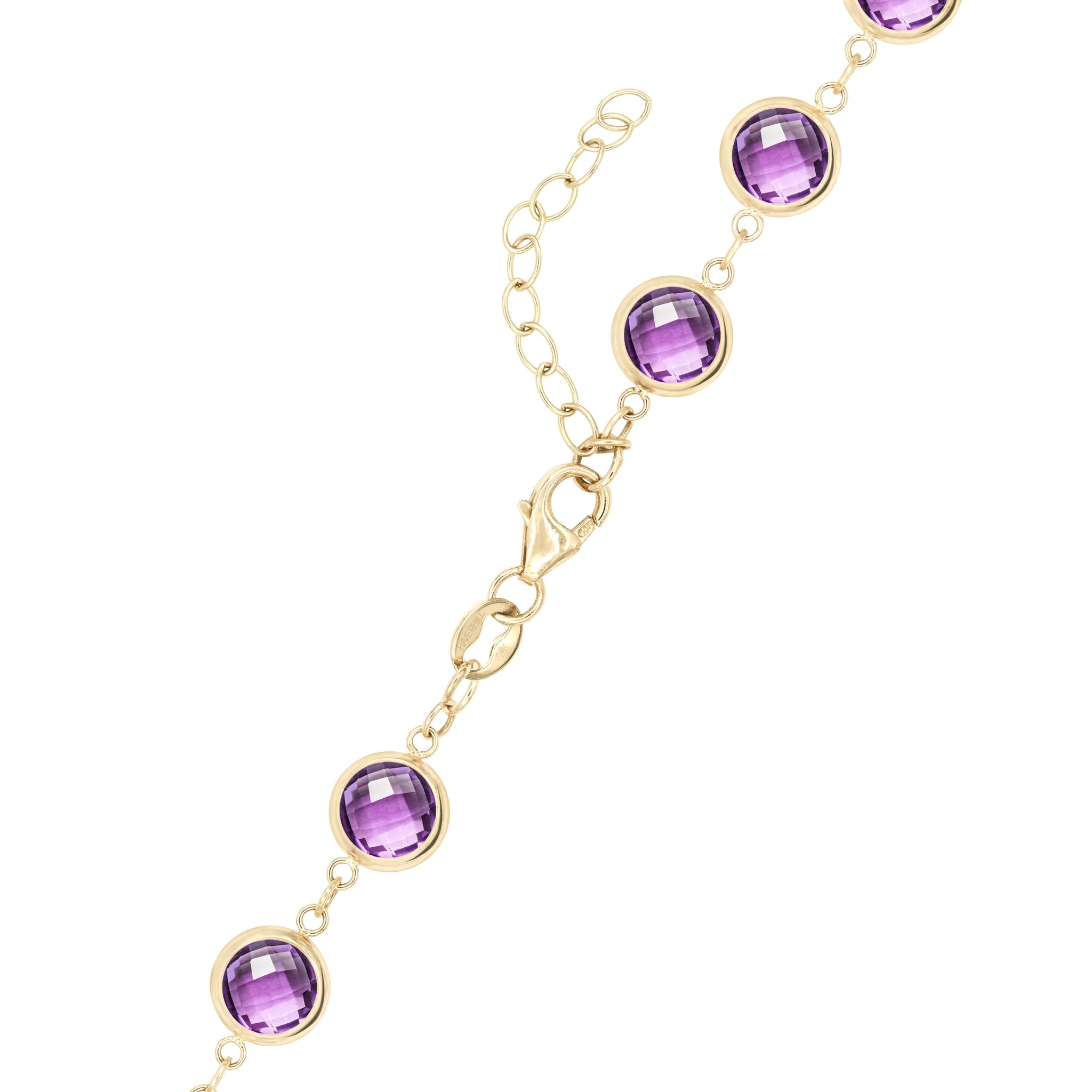 Newport Grand Amethyst Necklace in 14k Gold (February) sold by Haverhill product image thumbnail 4
