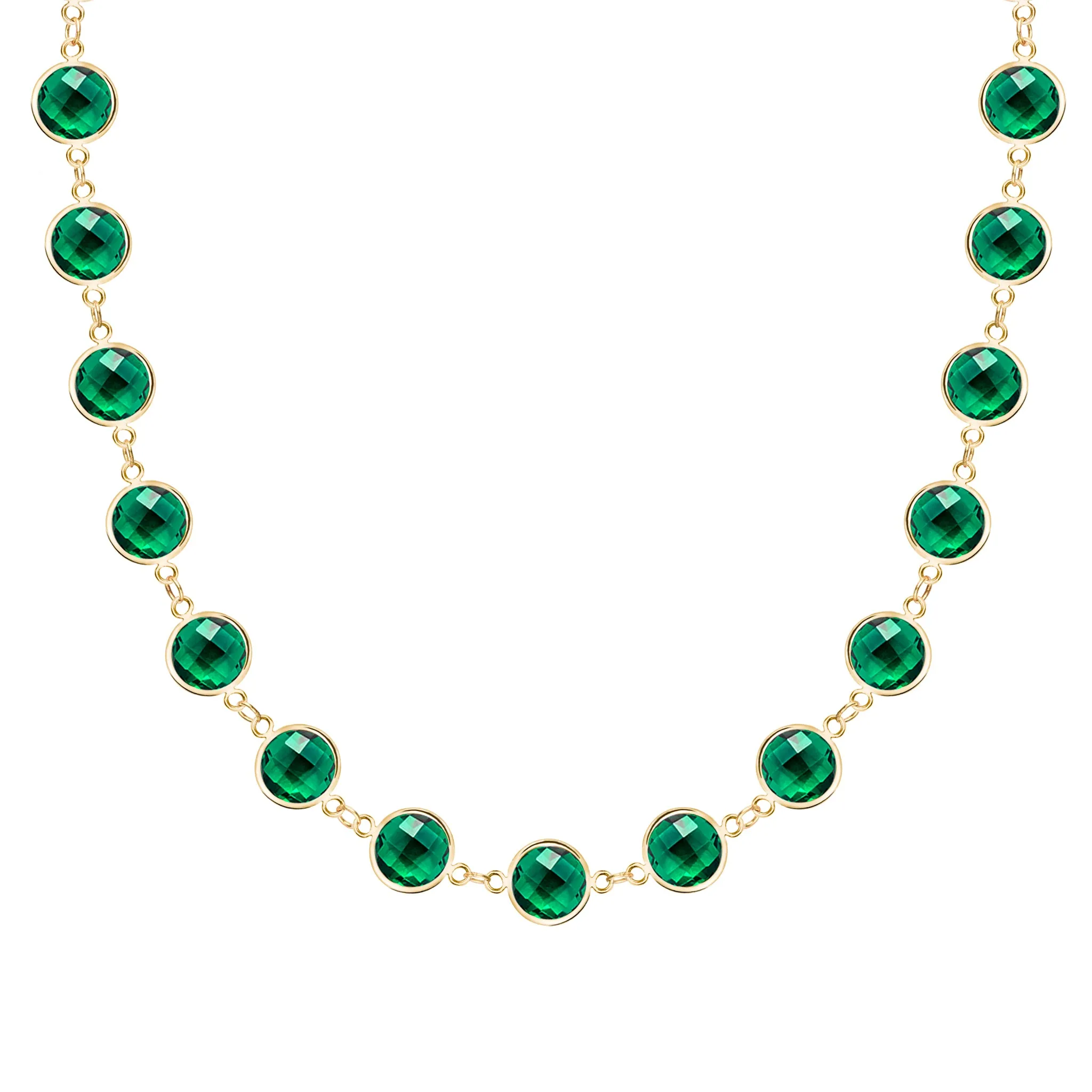 Newport Grand Emerald Necklace in 14k Gold (May) sold by Haverhill