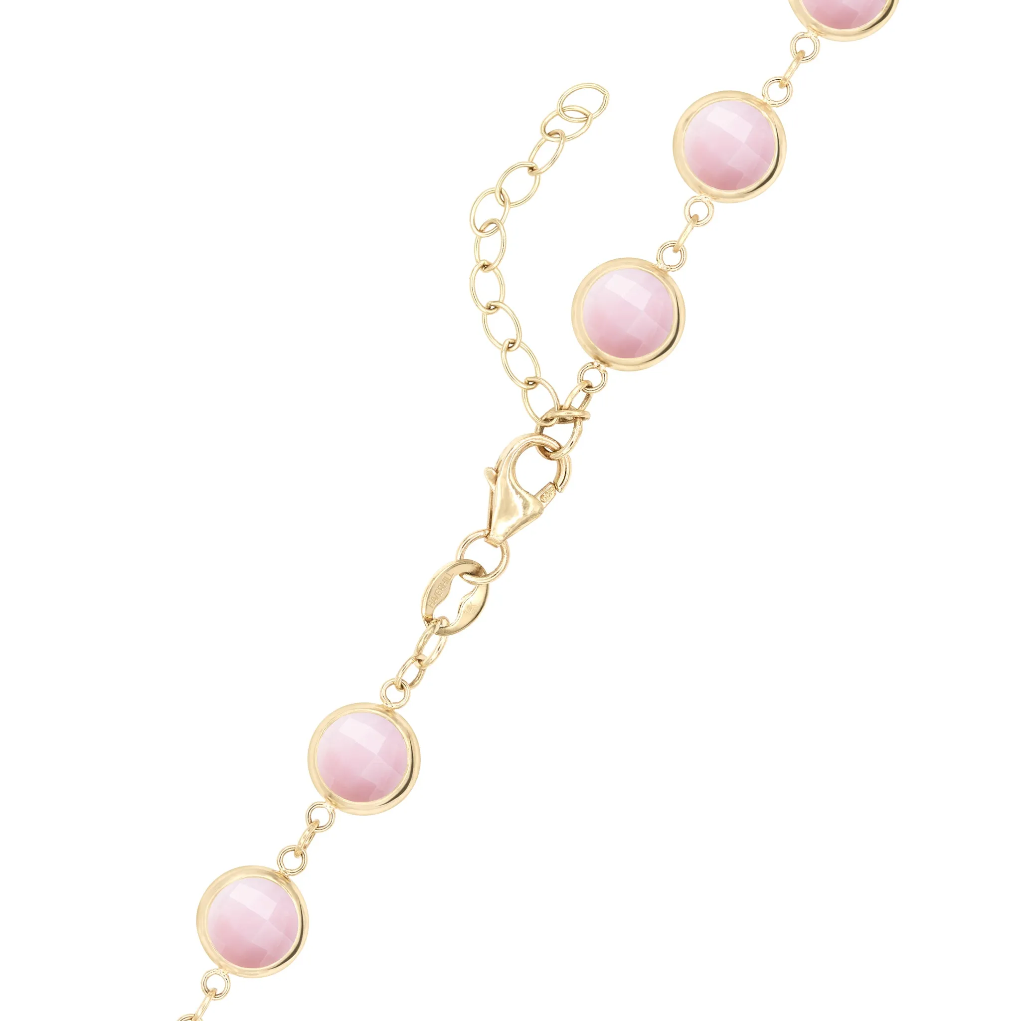Newport Grand Pink Opal Necklace in 14k Gold (October) sold by Haverhill product image thumbnail 4