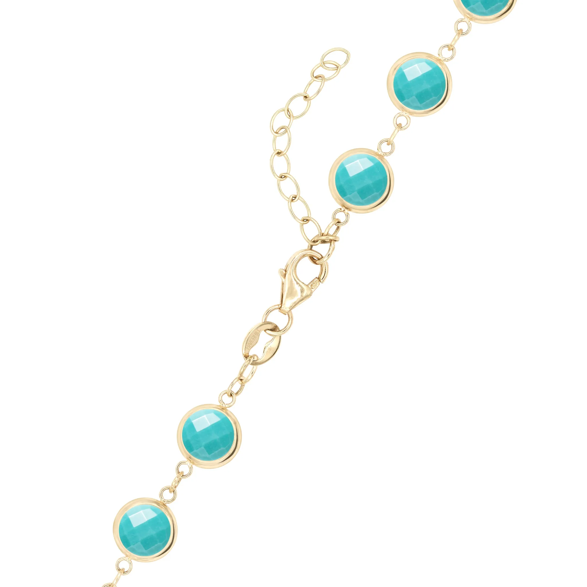 Newport Grand Turquoise Necklace in 14k Gold (December) sold by Haverhill product image thumbnail 4