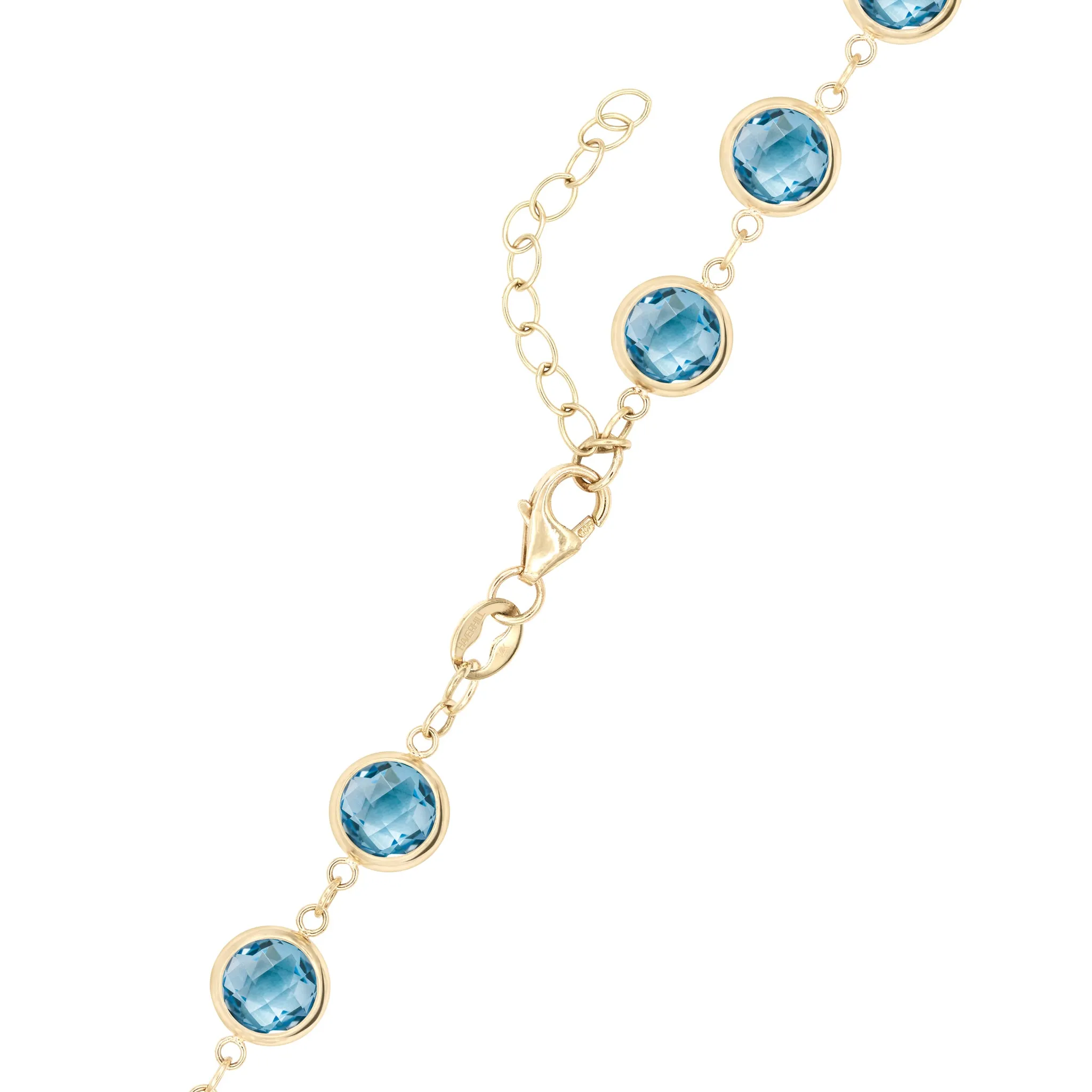 Newport Grand Nantucket Blue Topaz Necklace in 14k Gold (December) sold by Haverhill product image thumbnail 4