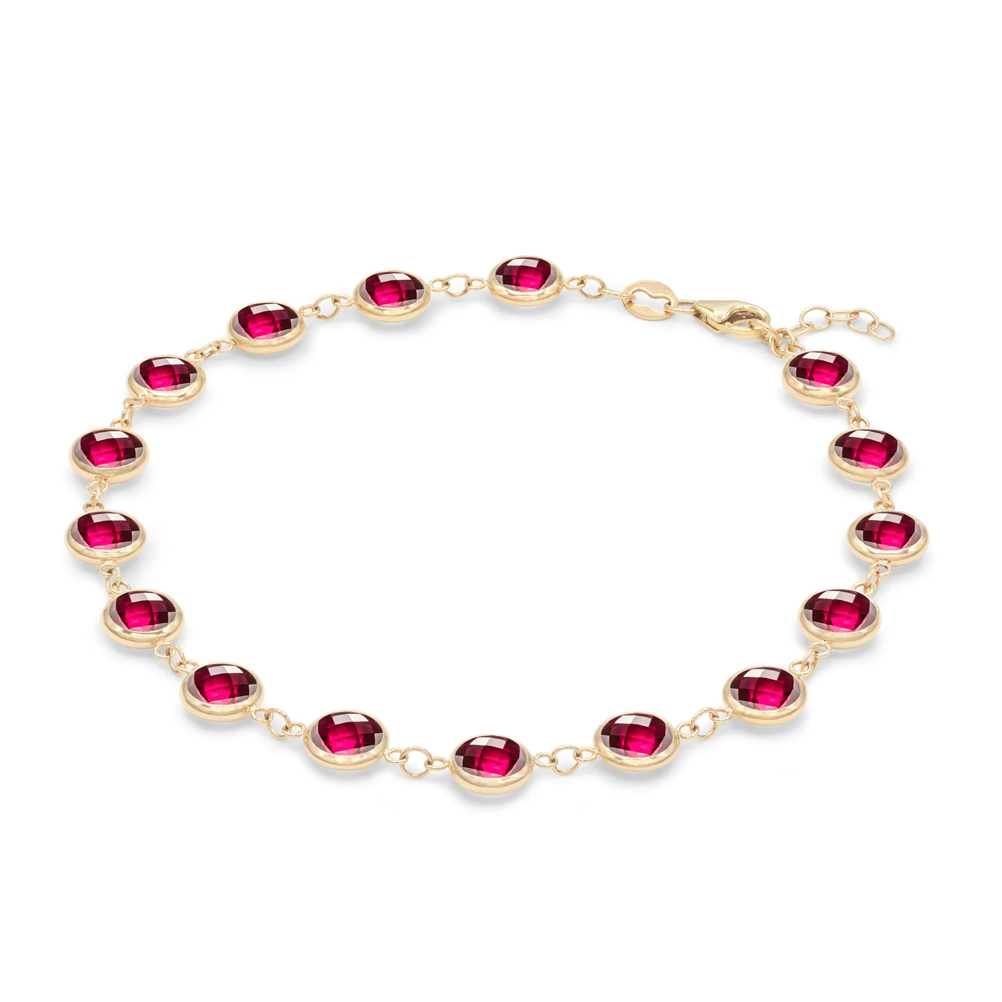 Newport Grand Ruby Bracelet in 14k Gold (July) sold by Haverhill product image thumbnail 5