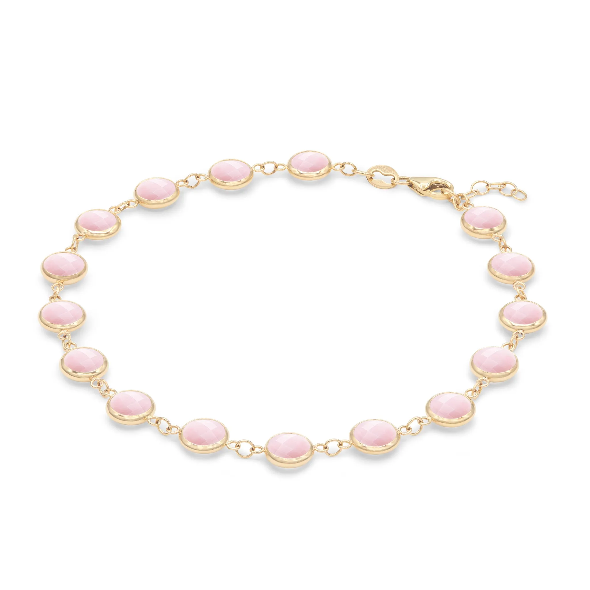 Newport Grand Pink Opal Bracelet in 14k Gold (October) sold by Haverhill product image thumbnail 5