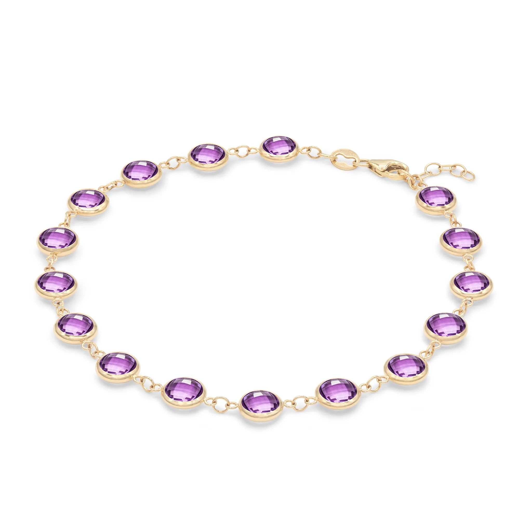 Newport Grand Amethyst Bracelet in 14k Gold (February) sold by Haverhill product image thumbnail 5