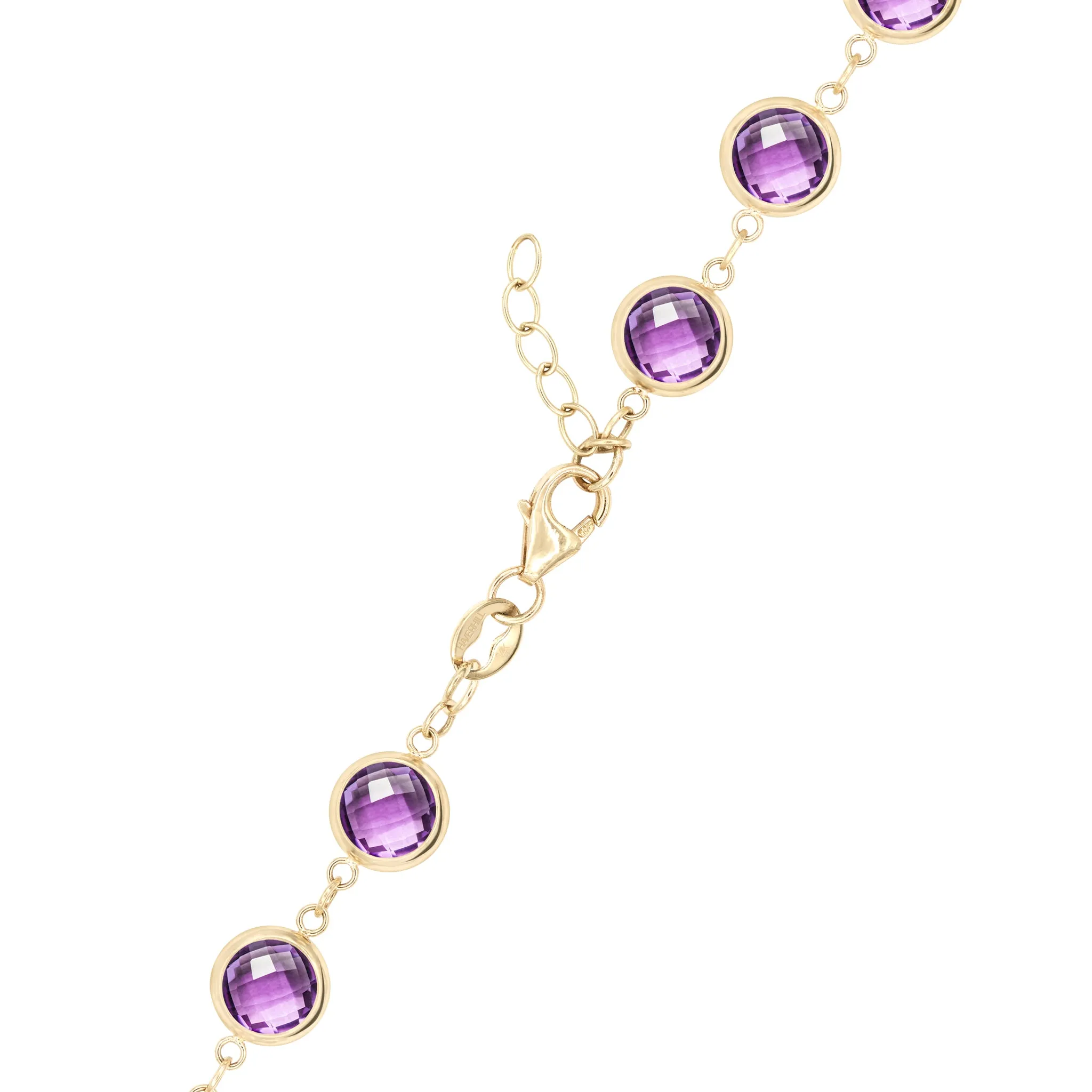 Newport Grand Amethyst Bracelet in 14k Gold (February) sold by Haverhill product image thumbnail 4