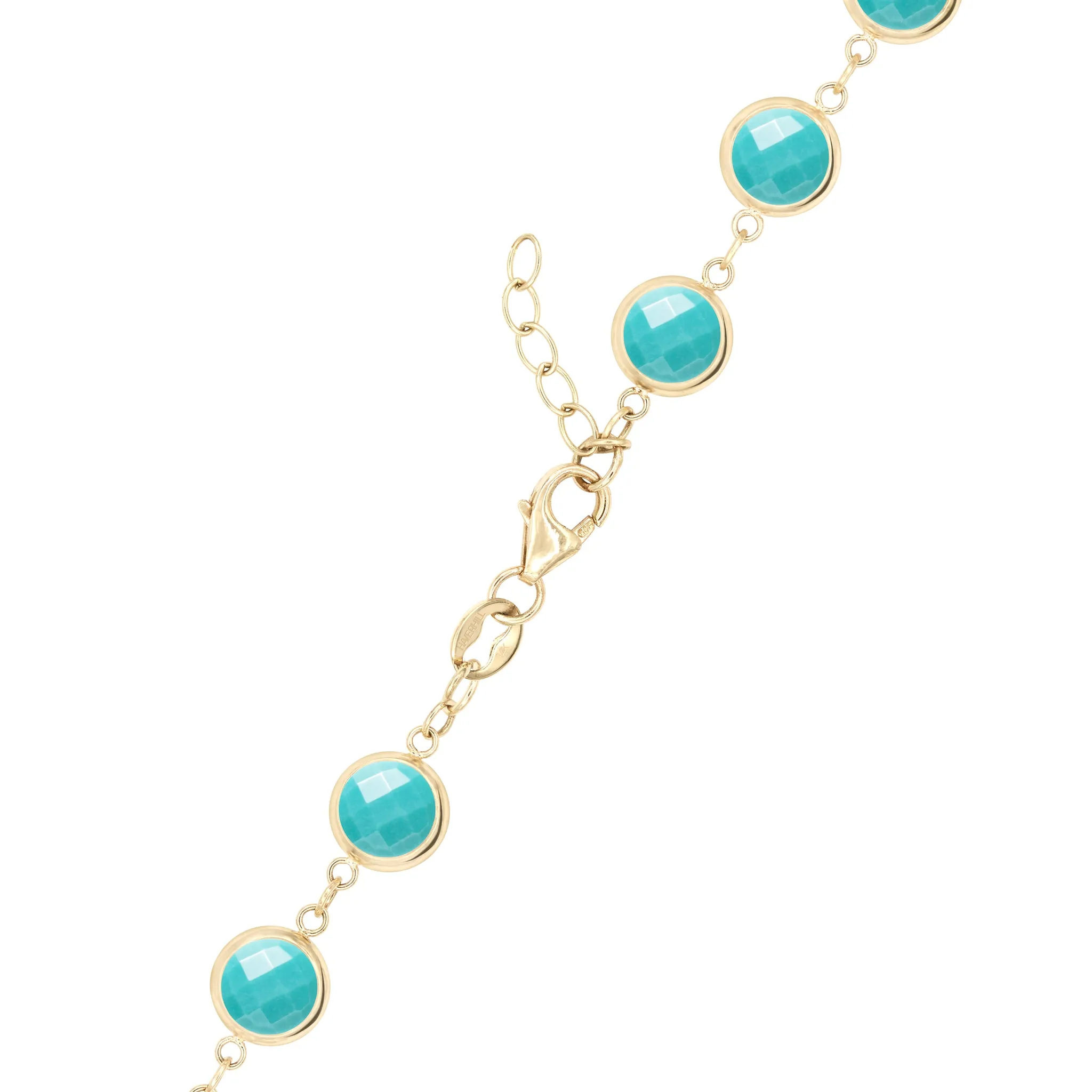 Newport Grand Turquoise Bracelet in 14k Gold (December) sold by Haverhill product image thumbnail 4