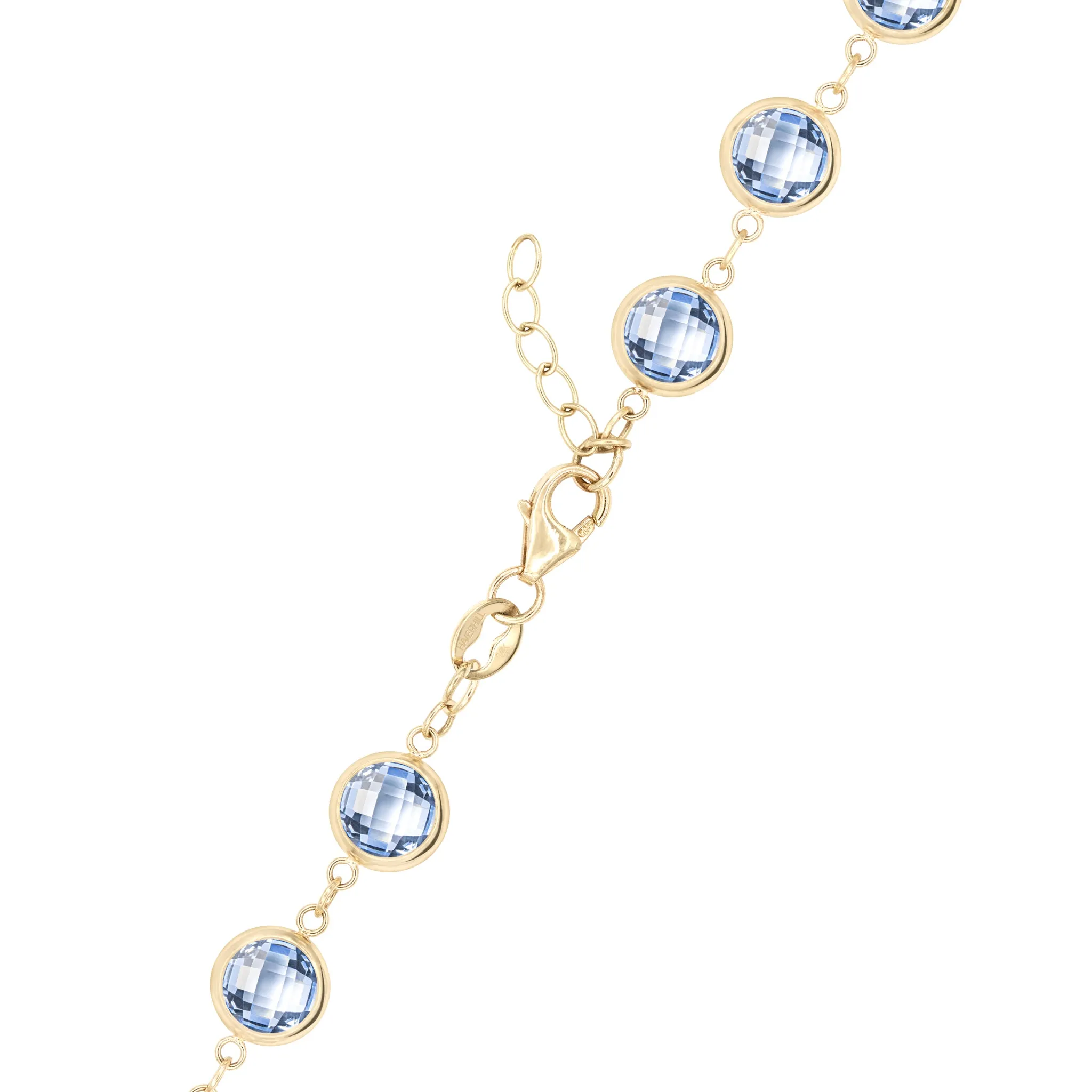 Newport Grand Aquamarine Bracelet in 14k Gold (March) sold by Haverhill product image thumbnail 4