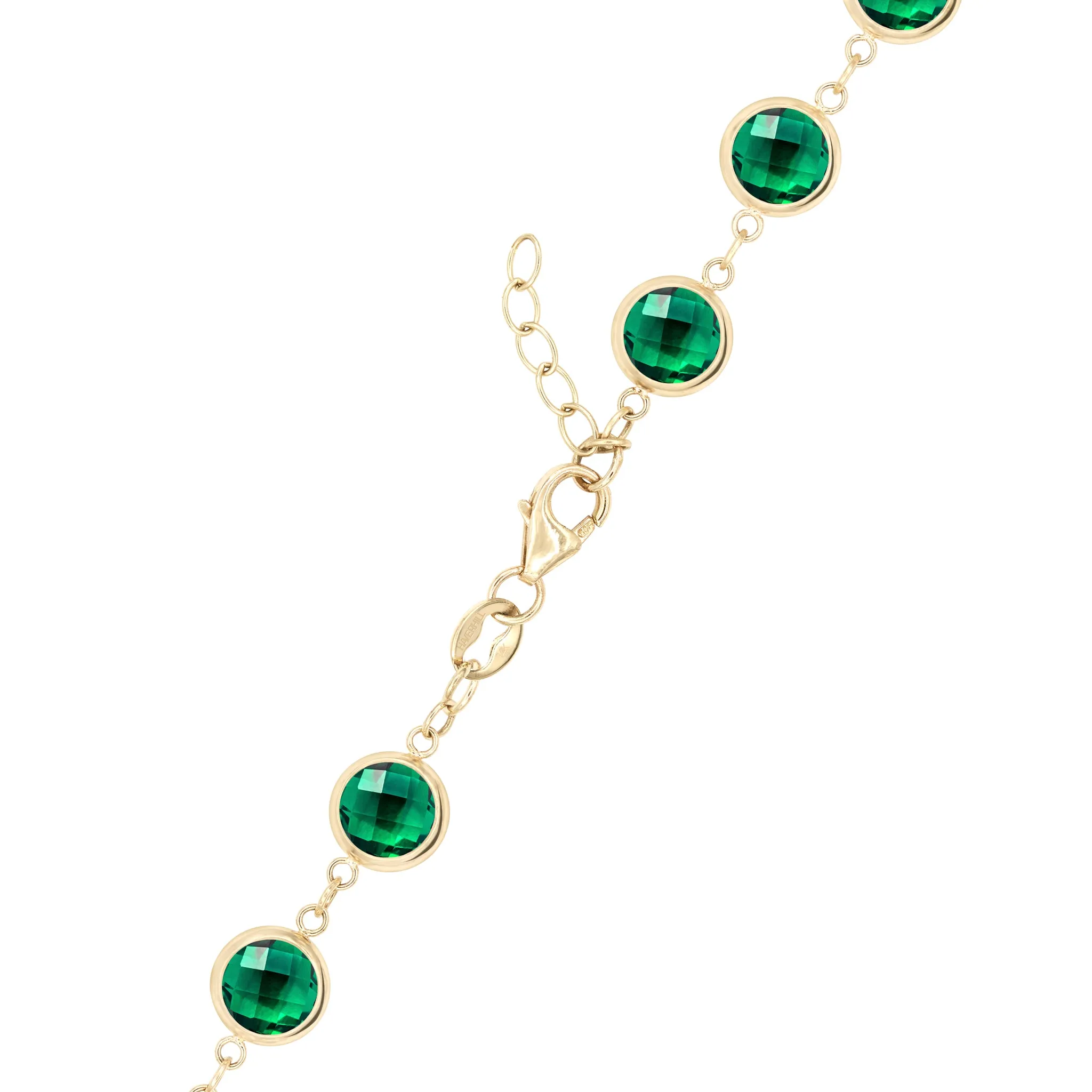 Newport Grand Emerald Bracelet in 14k Gold (May) sold by Haverhill product image thumbnail 4