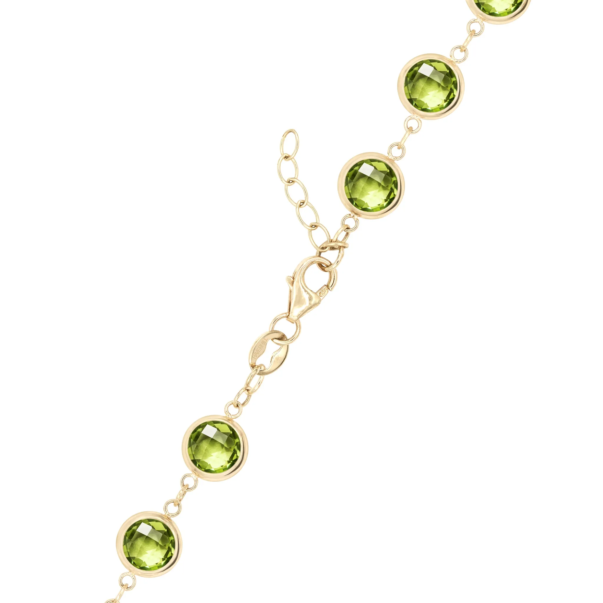 Newport Grand Peridot Bracelet in 14k Gold (August) sold by Haverhill product image thumbnail 4
