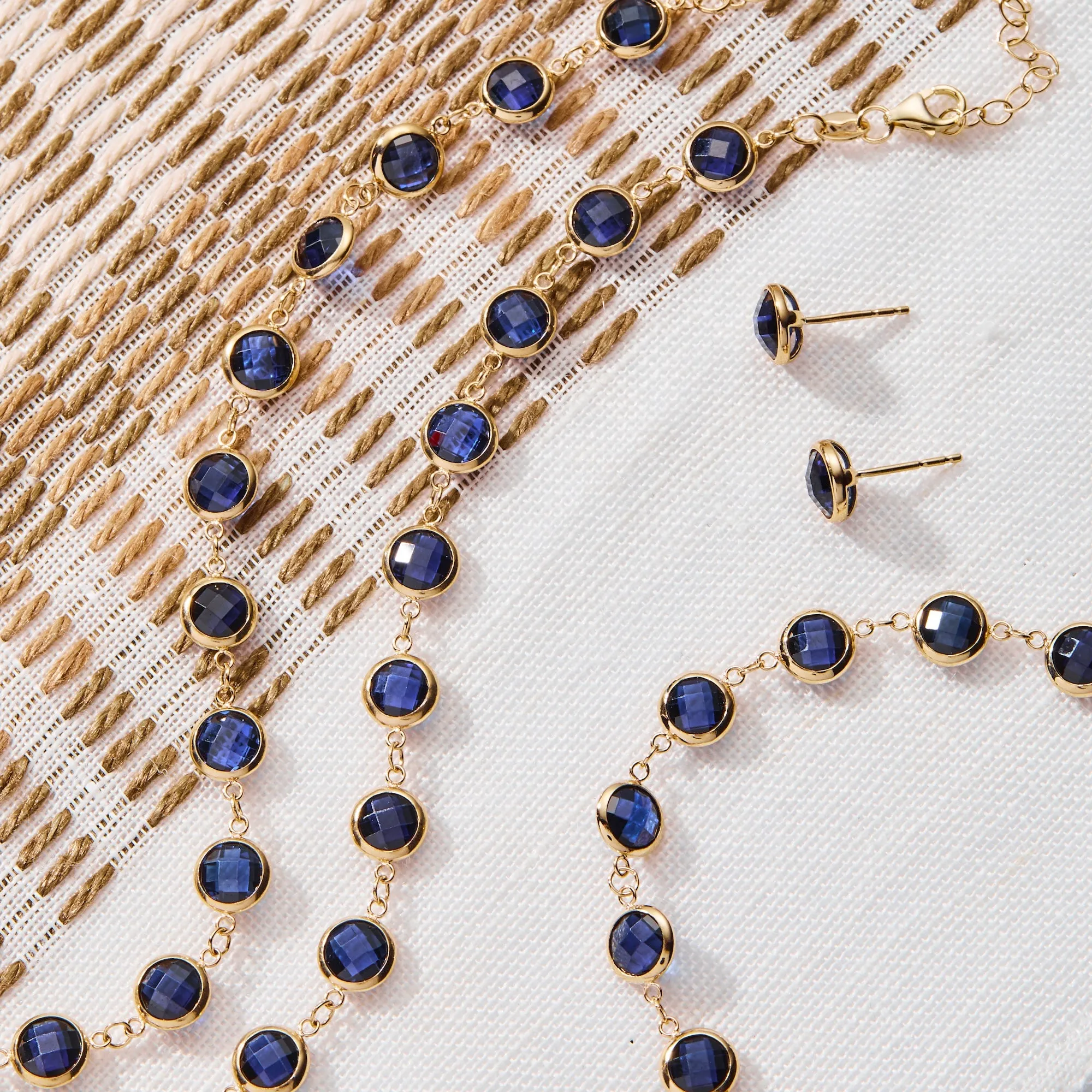 Newport Grand Sapphire Bracelet in 14k Gold (September) sold by Haverhill product image thumbnail 3