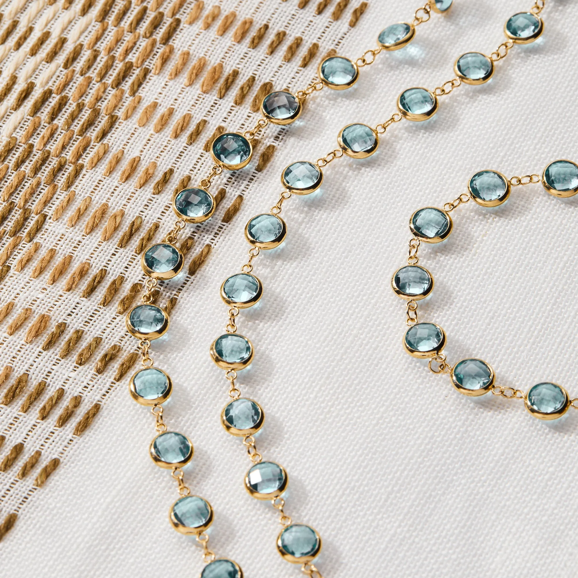 Newport Grand Nantucket Blue Topaz Bracelet in 14k Gold (December) sold by Haverhill product image thumbnail 3